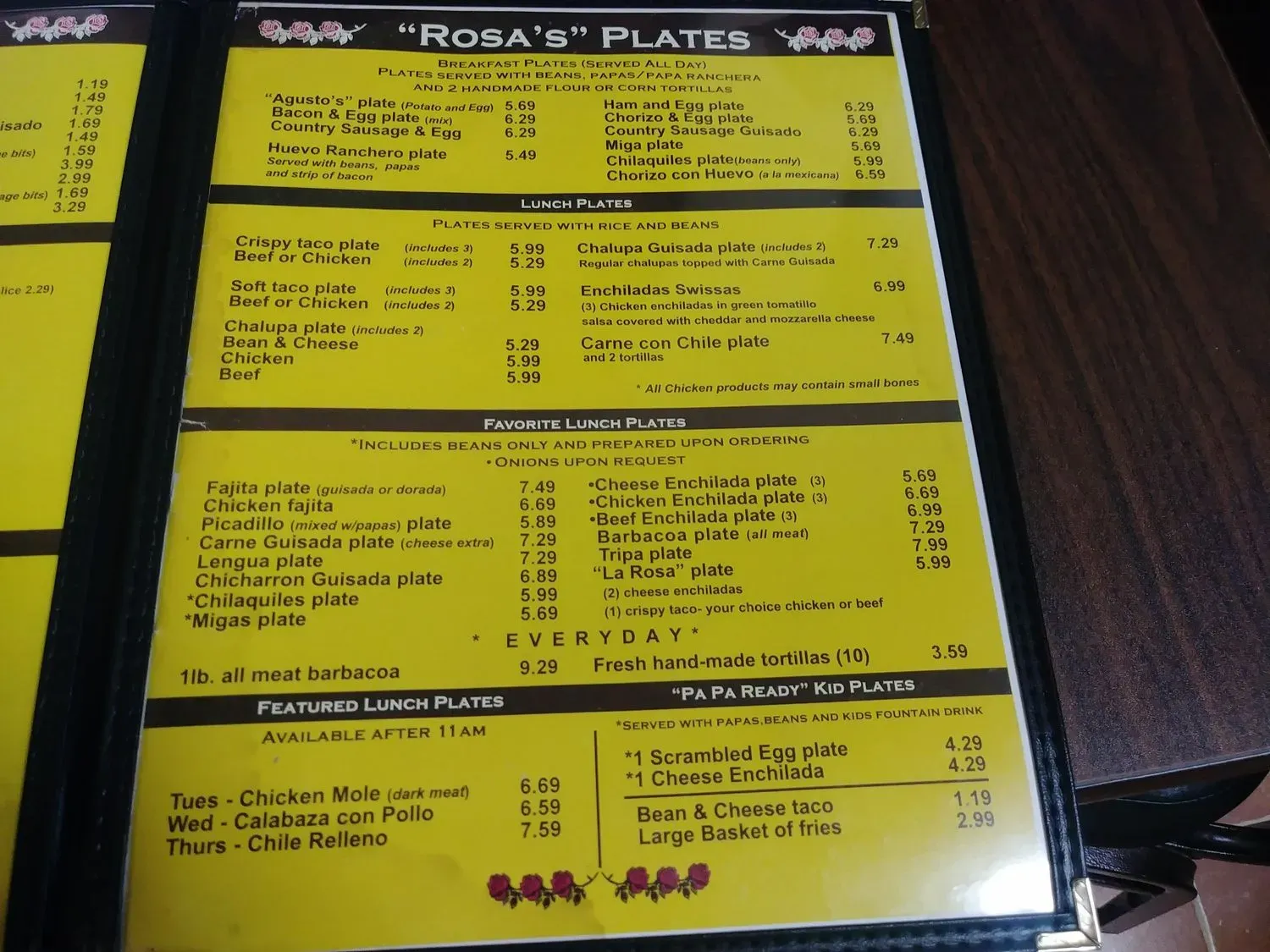 Menu 1