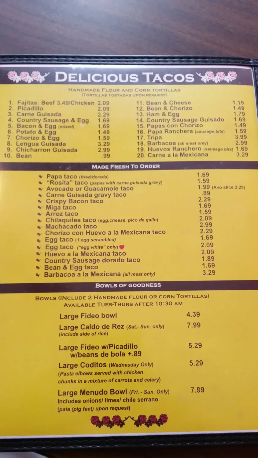 Menu 5