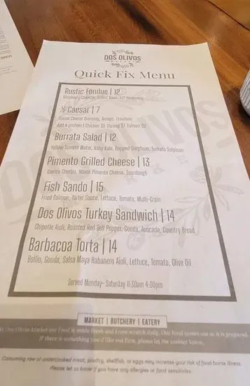 Menu 1