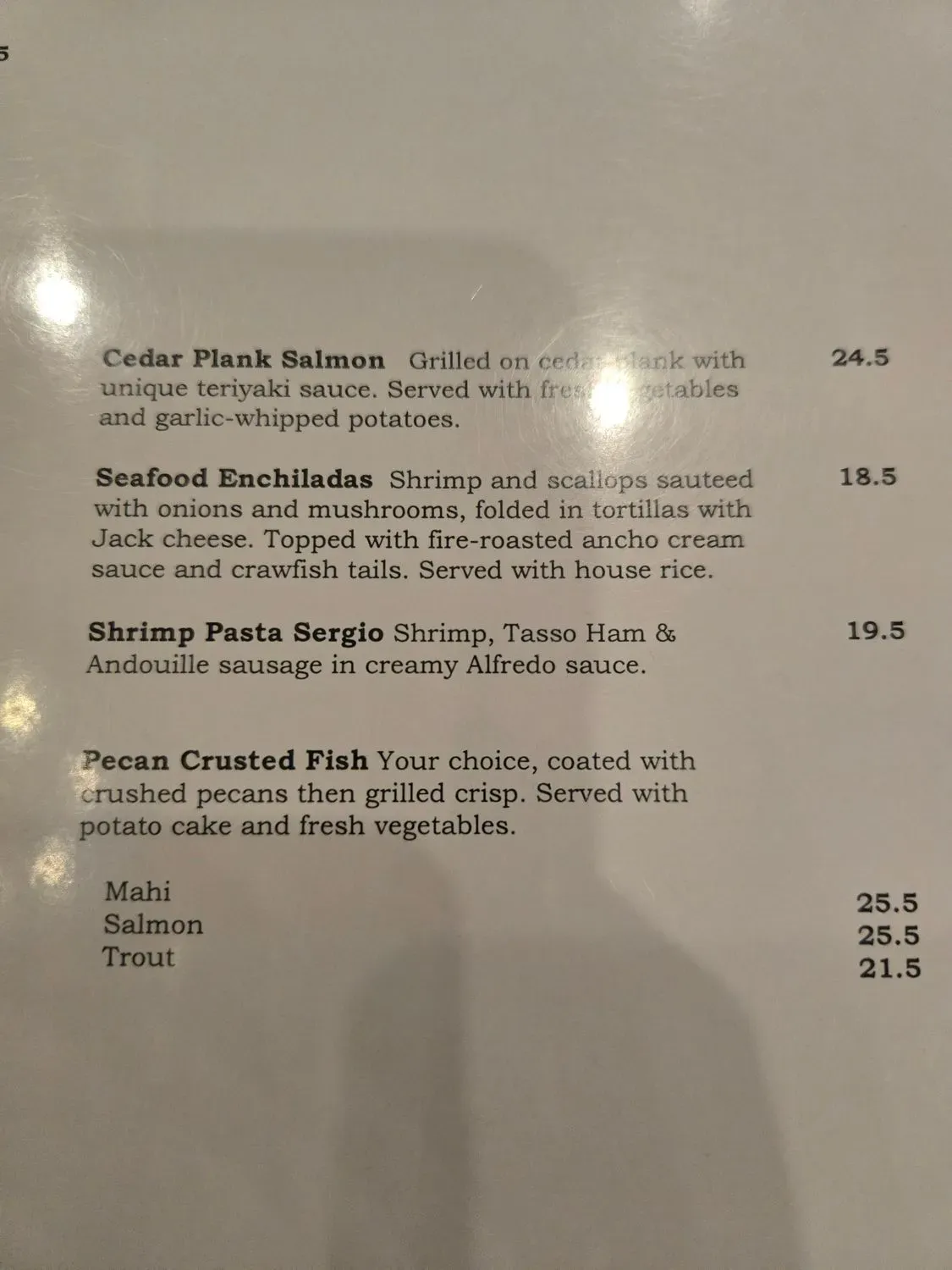 Menu 5