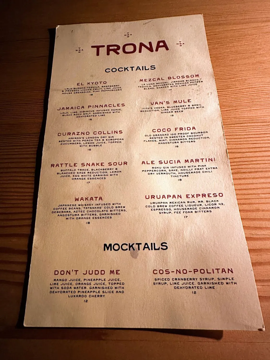 Menu 1