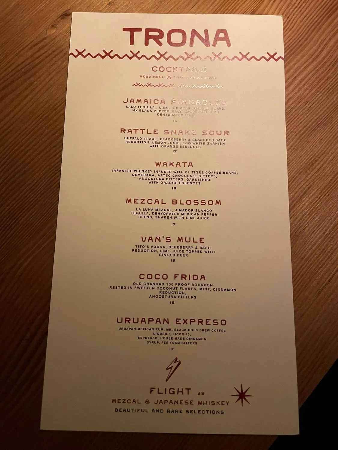 Menu 5