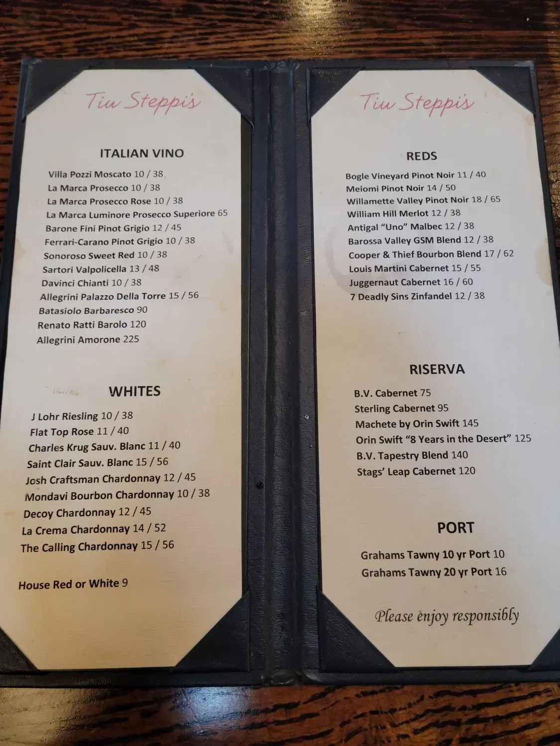 Menu 5