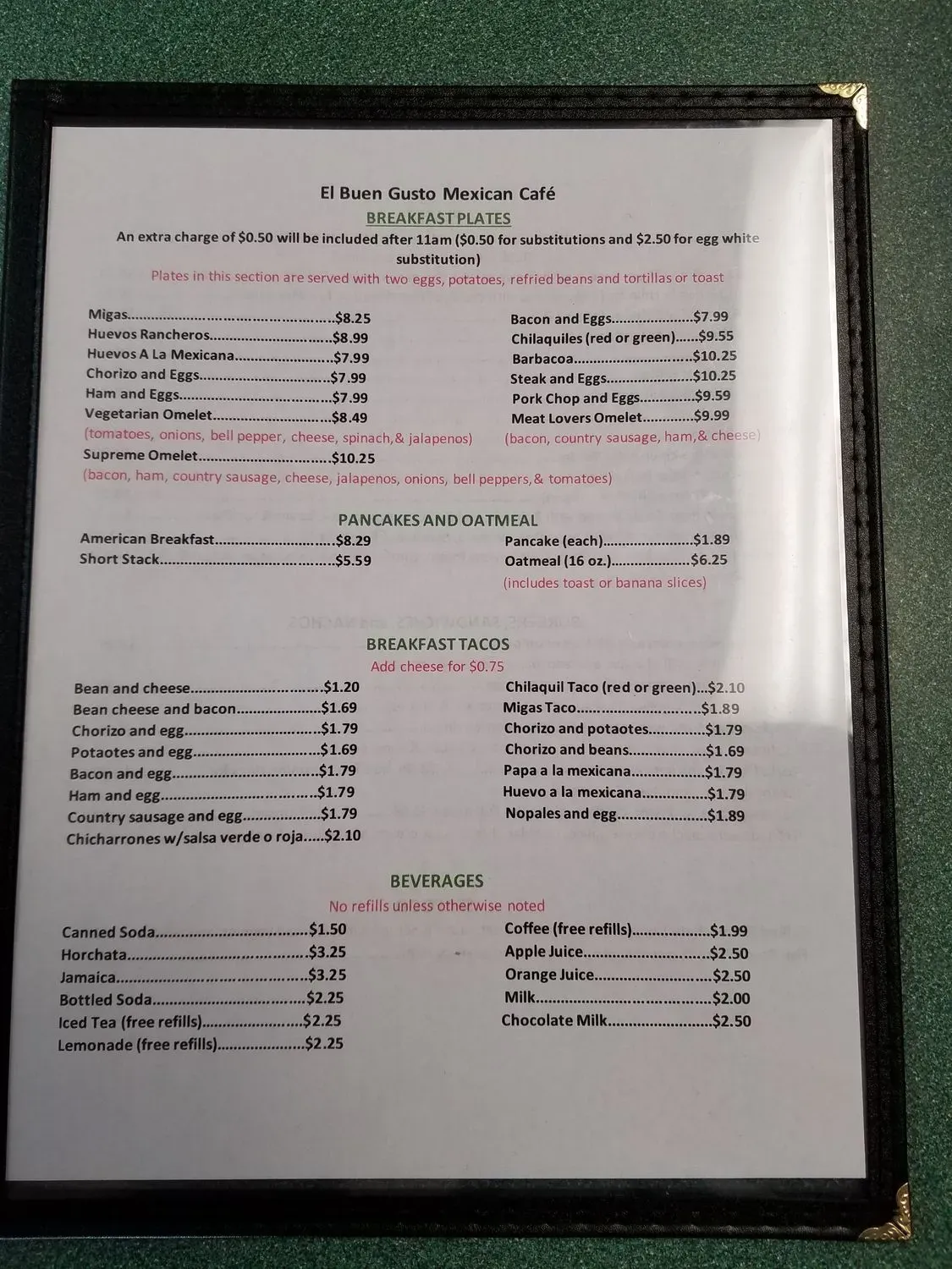 Menu 2