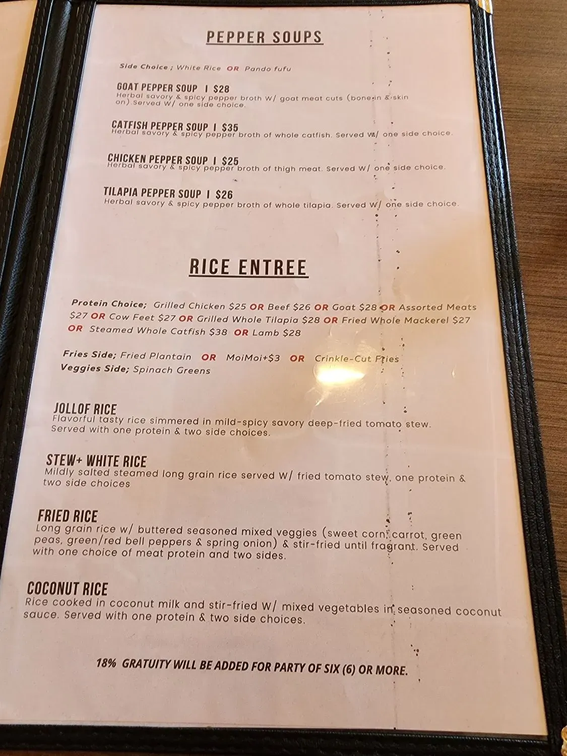 Menu 5