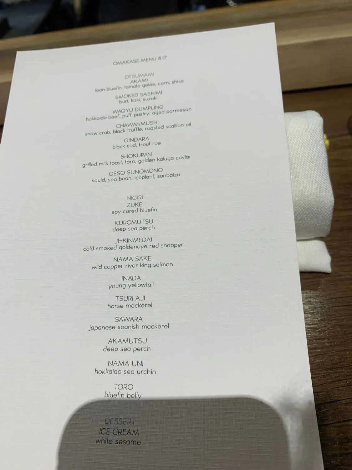 Menu 5