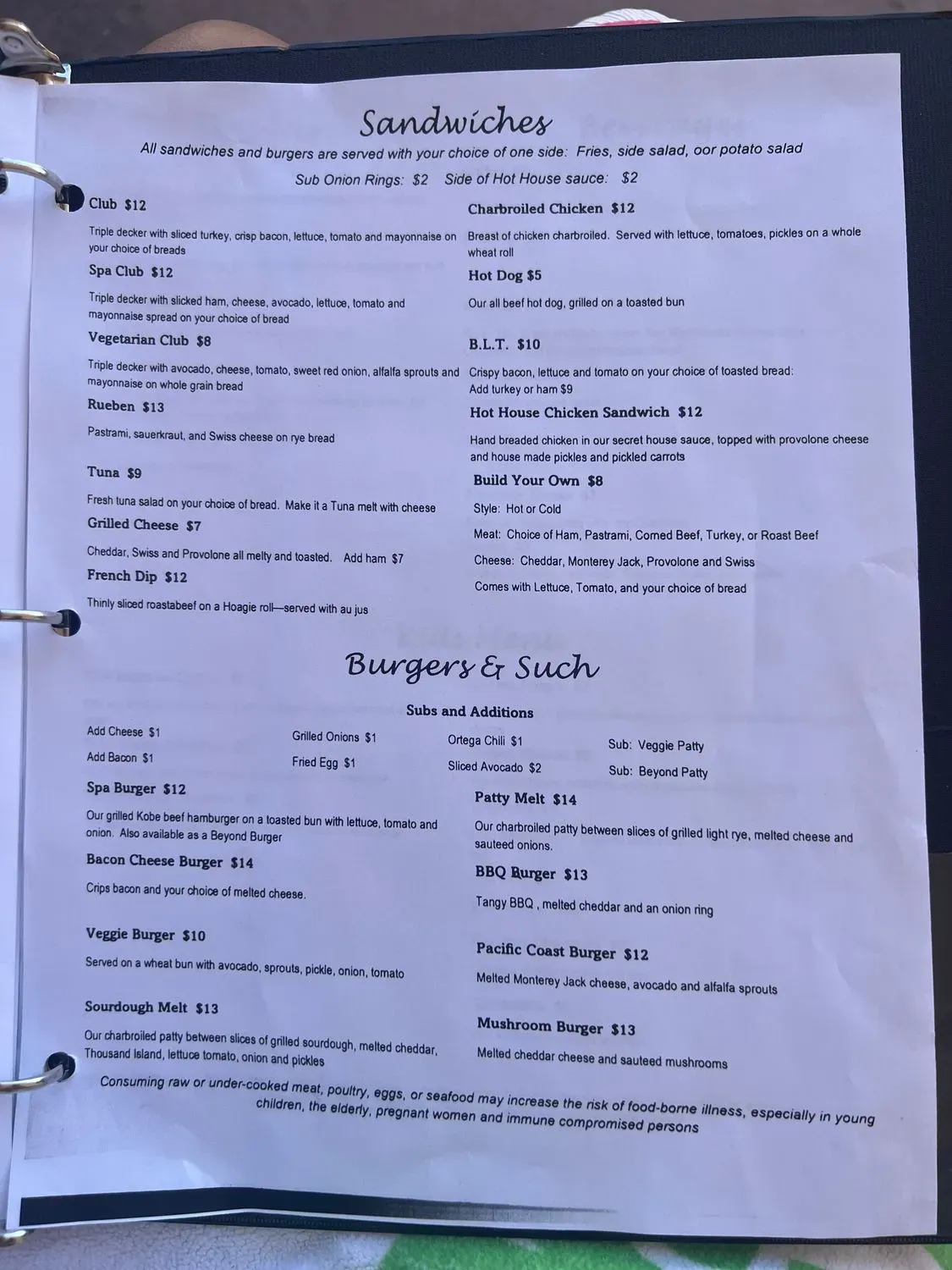 Menu 4