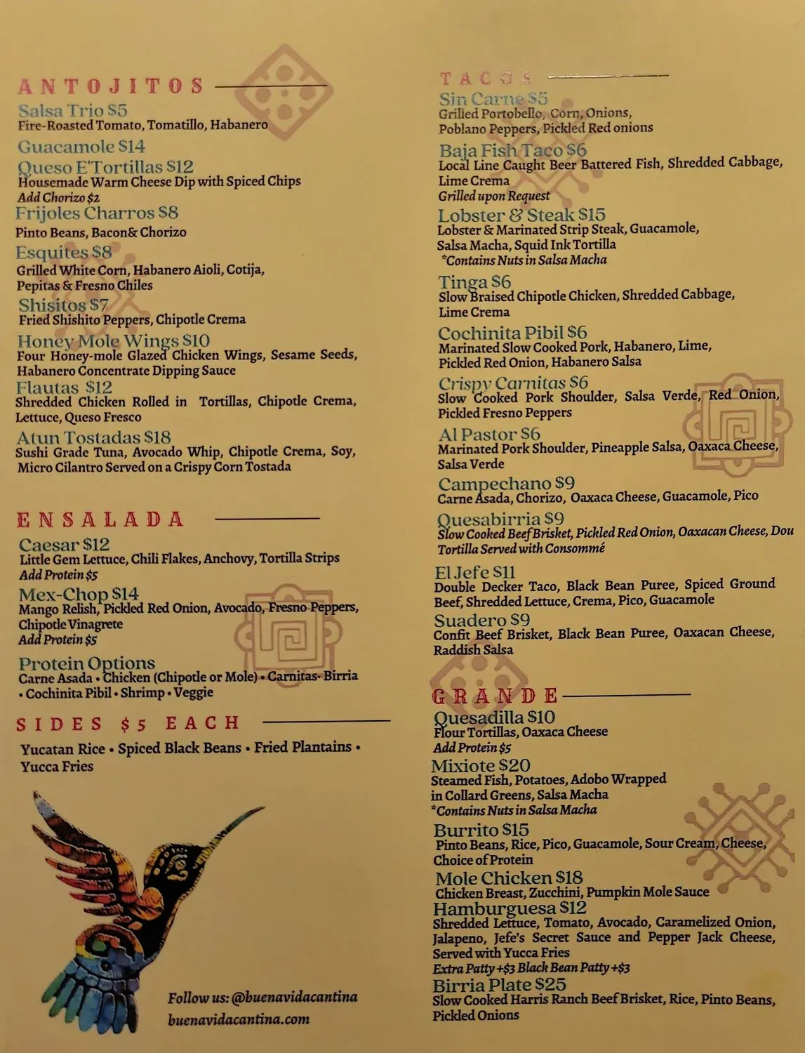 Menu 5