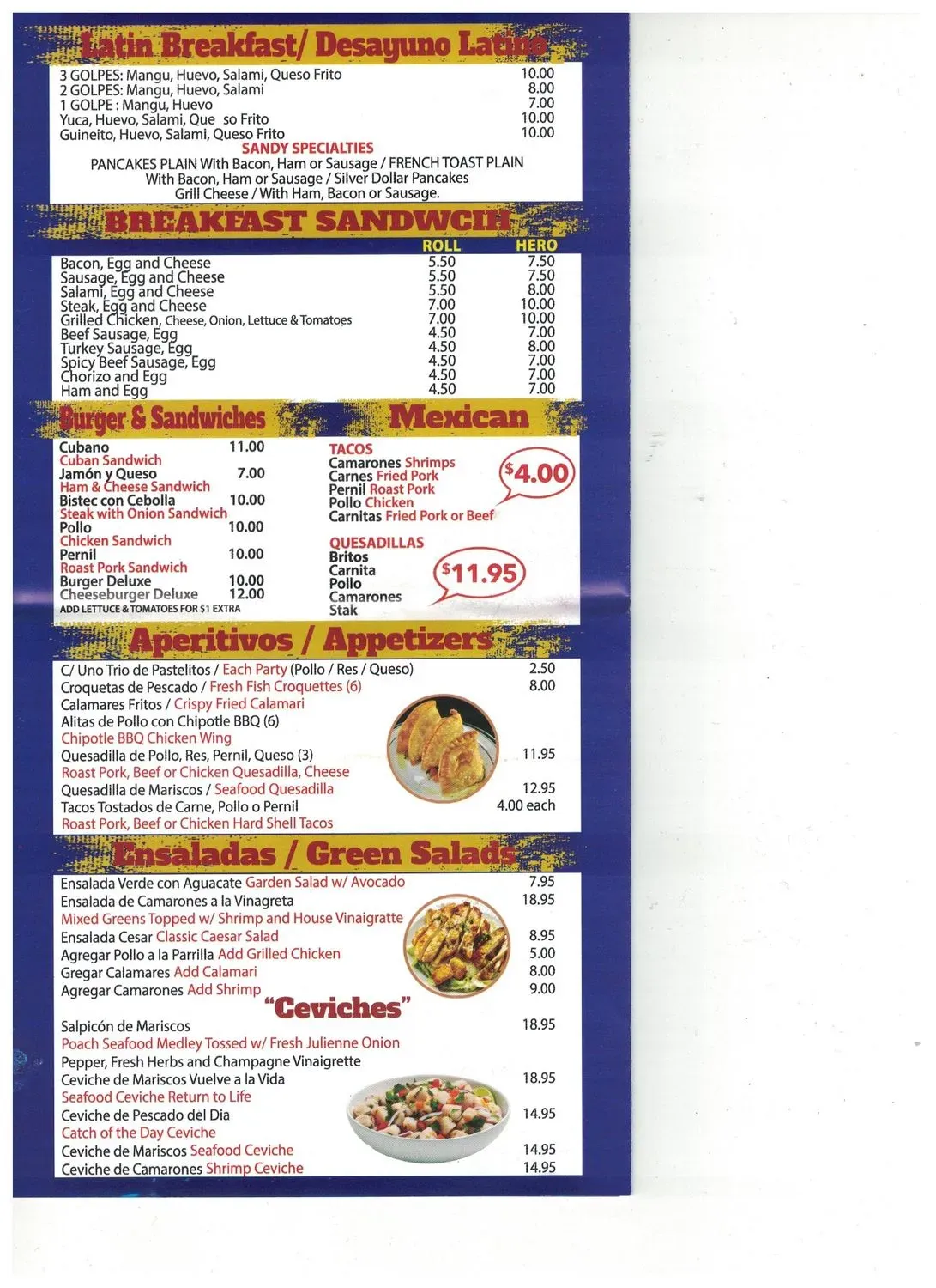 Menu 4