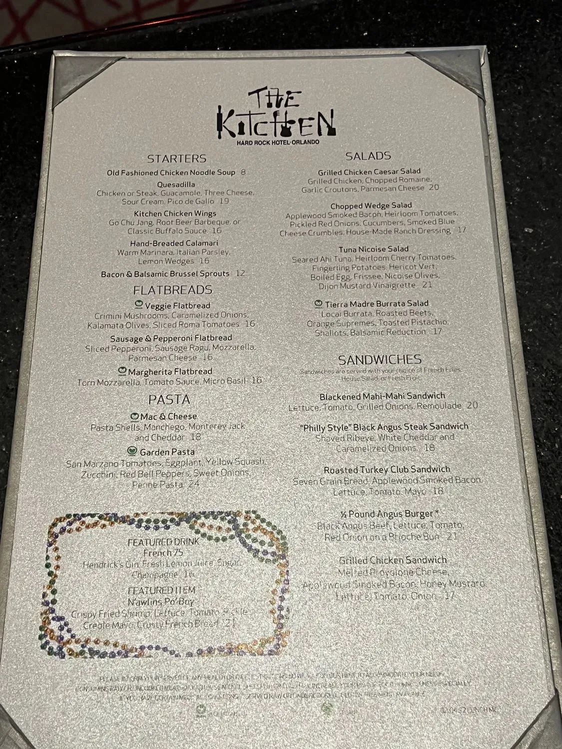 Menu 4