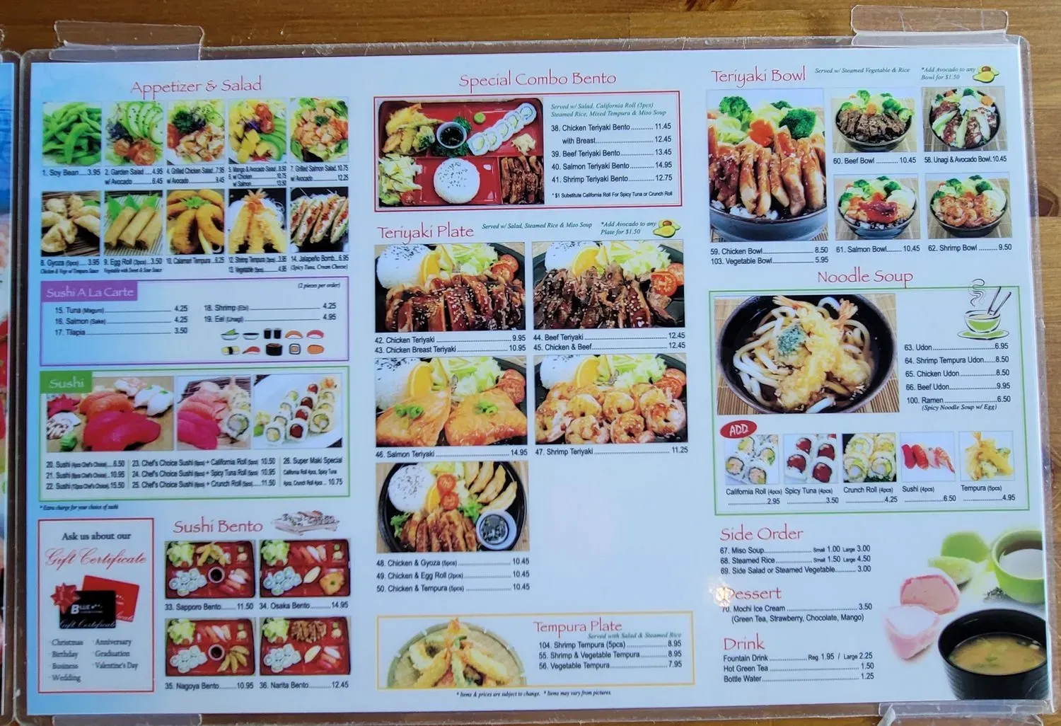 Menu 5