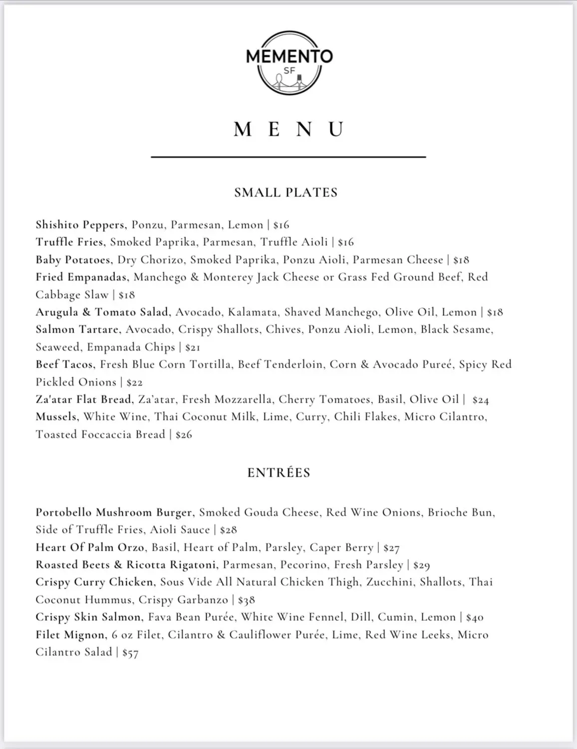 Menu 2