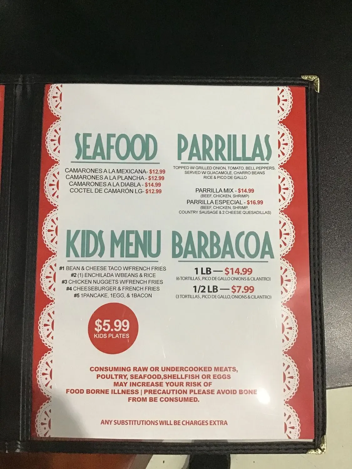 Menu 5