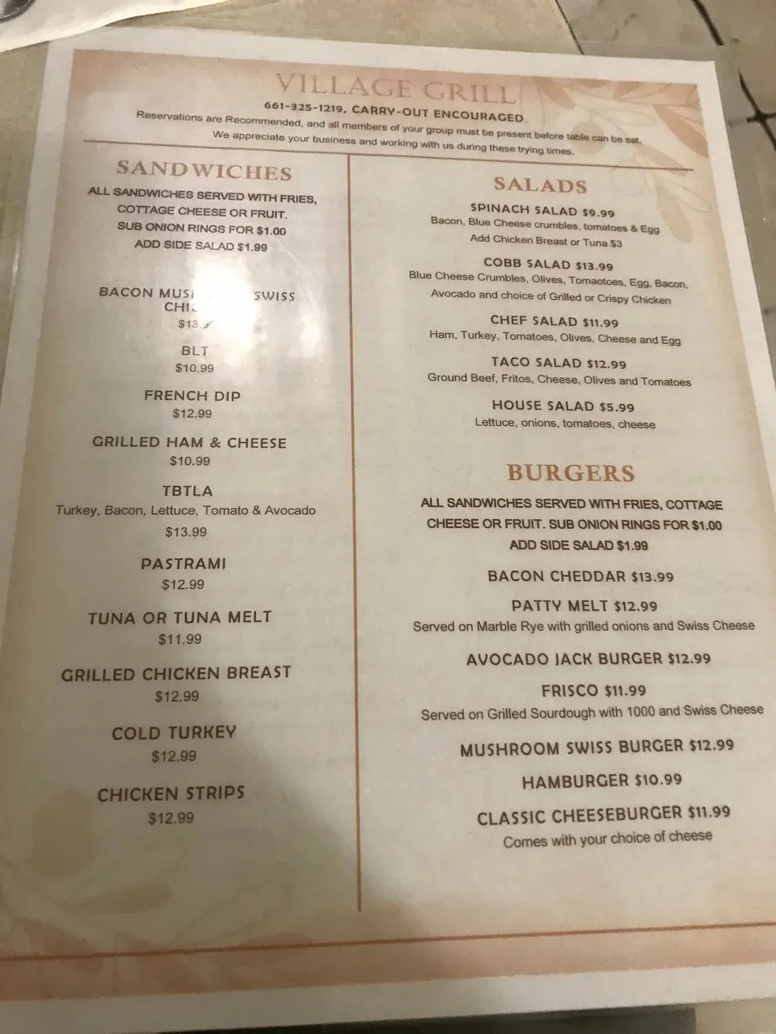 Menu 5