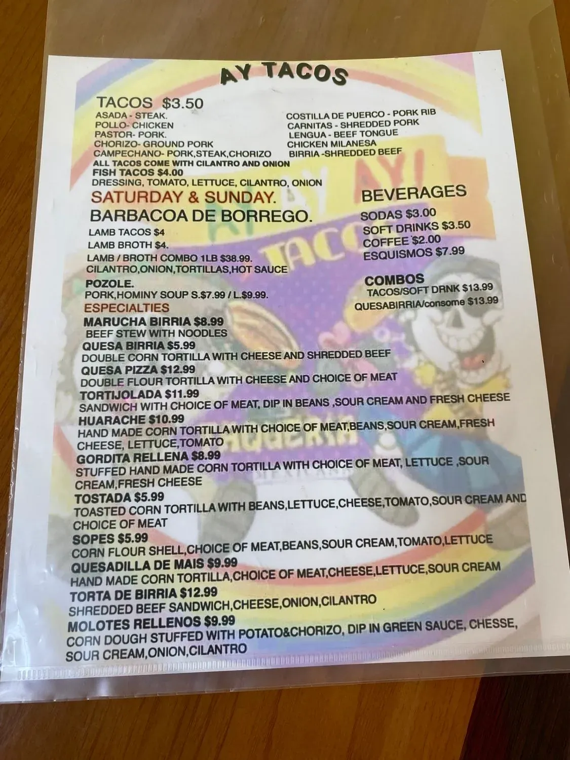 Menu 3