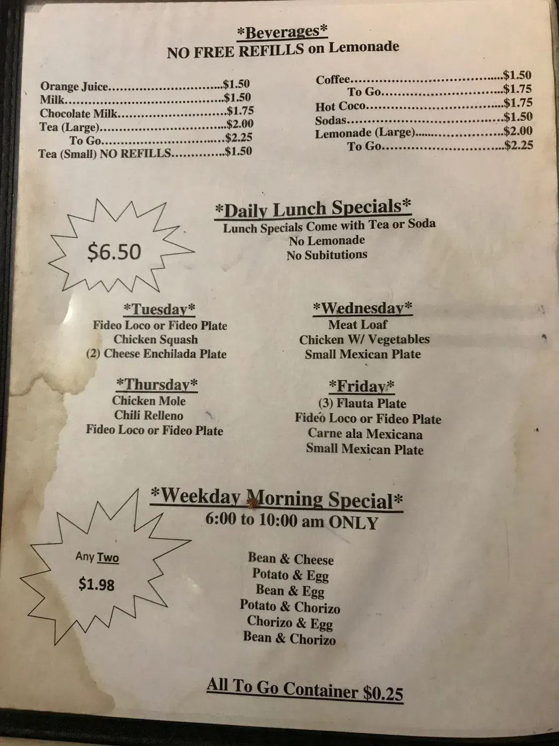 Menu 5