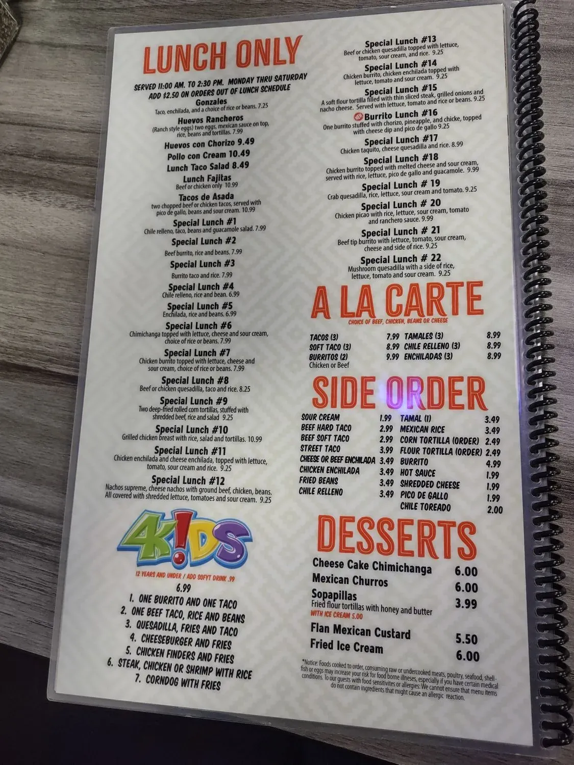 Menu 1