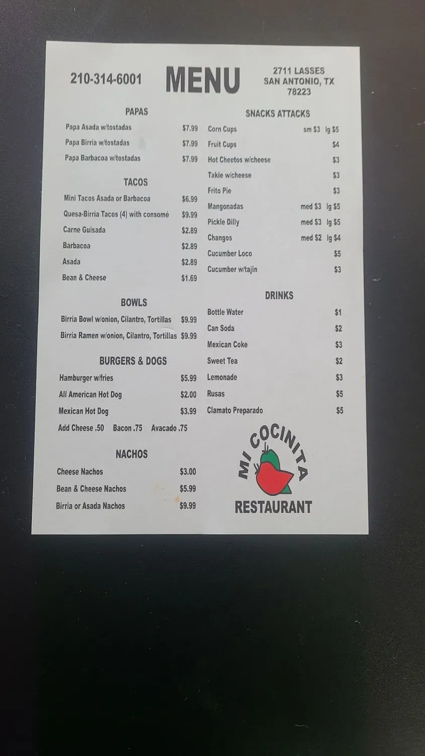 Menu 2