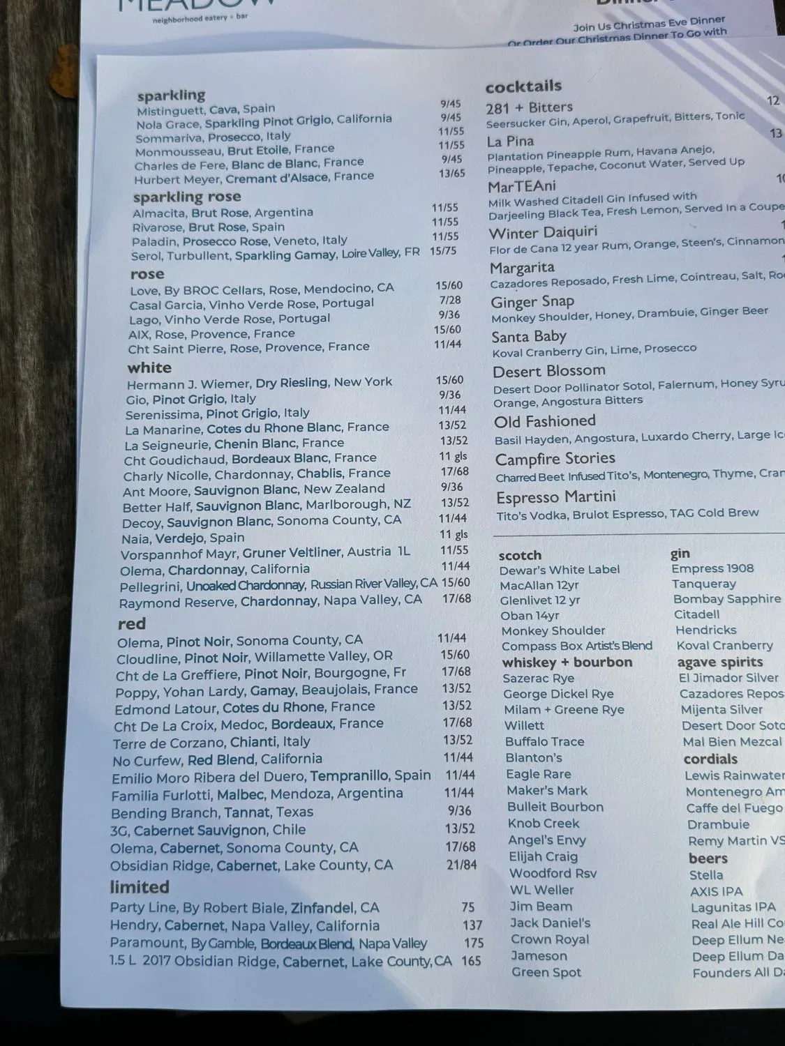 Menu 5