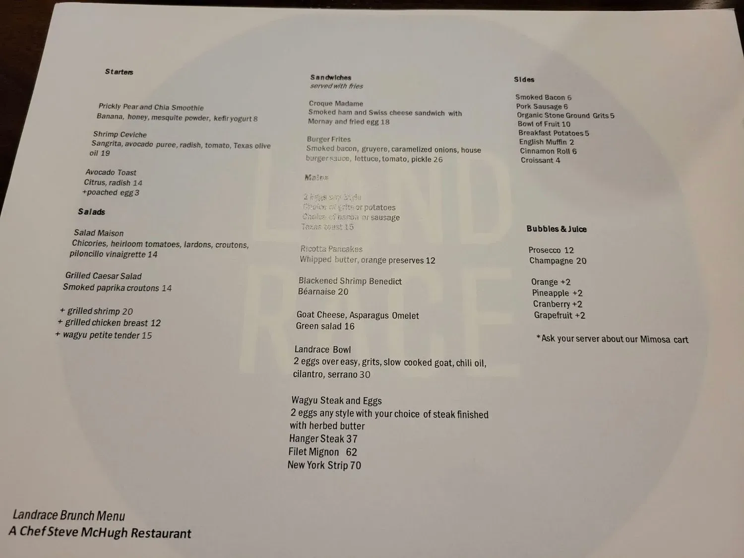 Menu 2