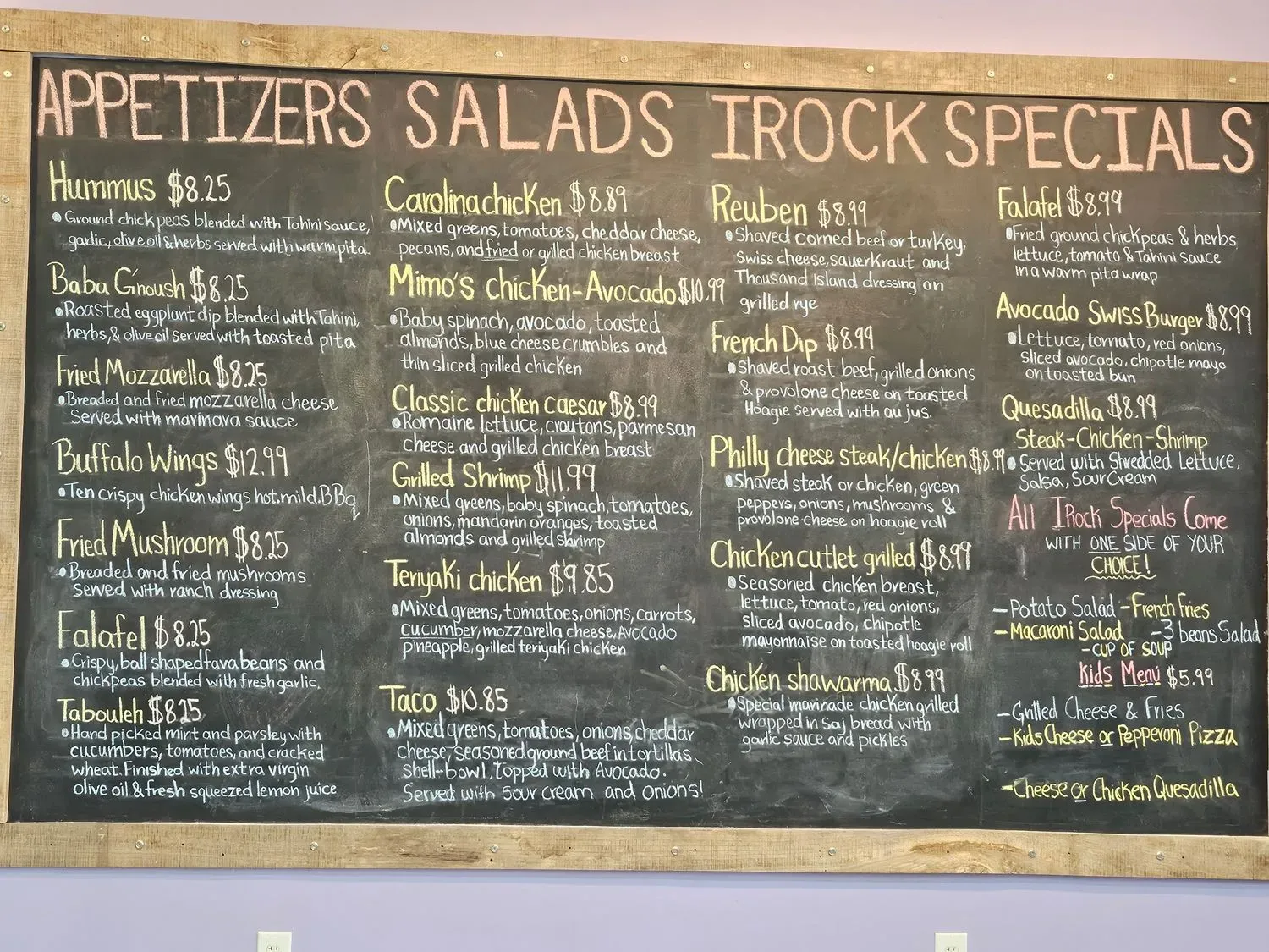 Menu 1