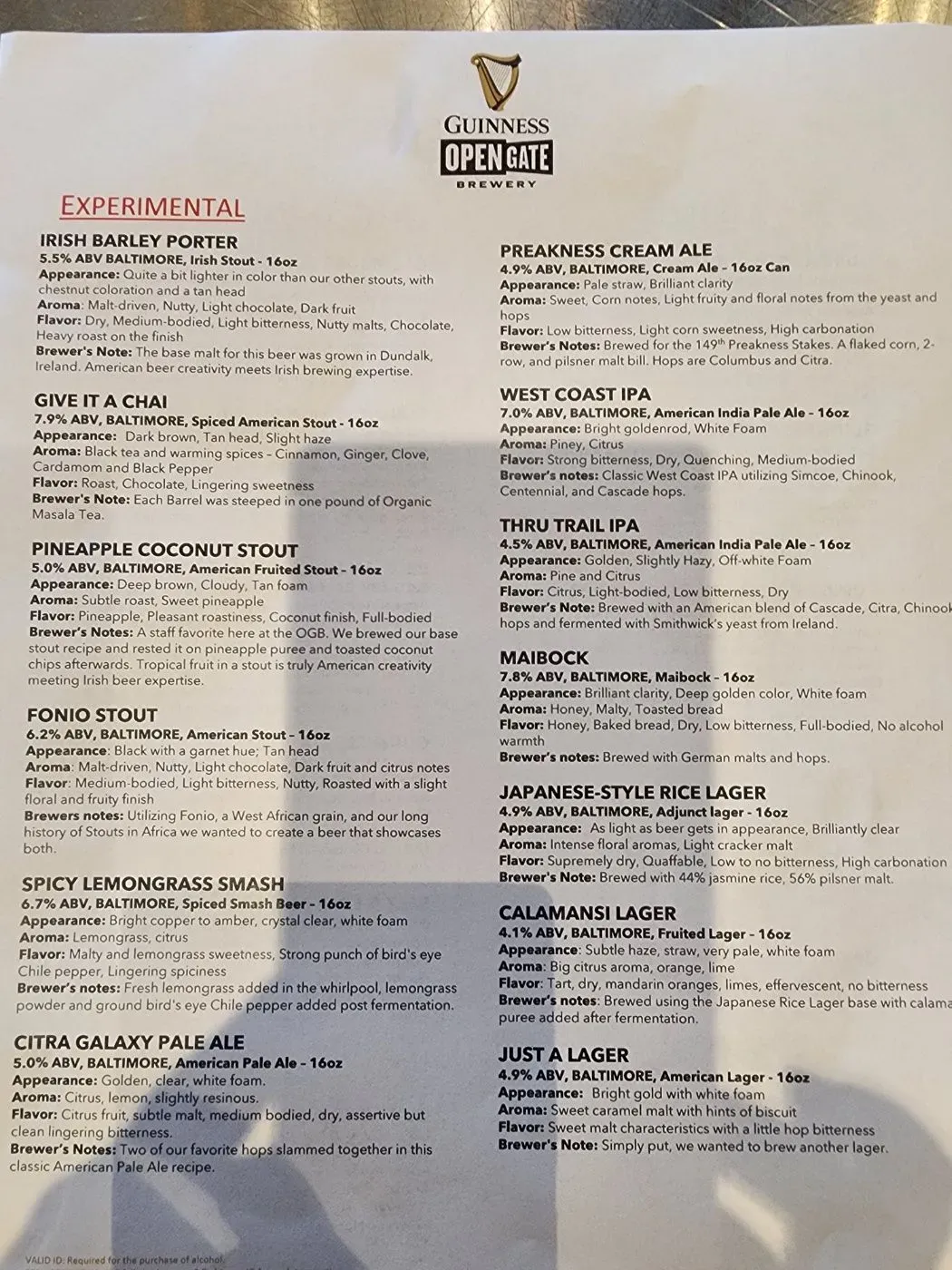 Menu 1