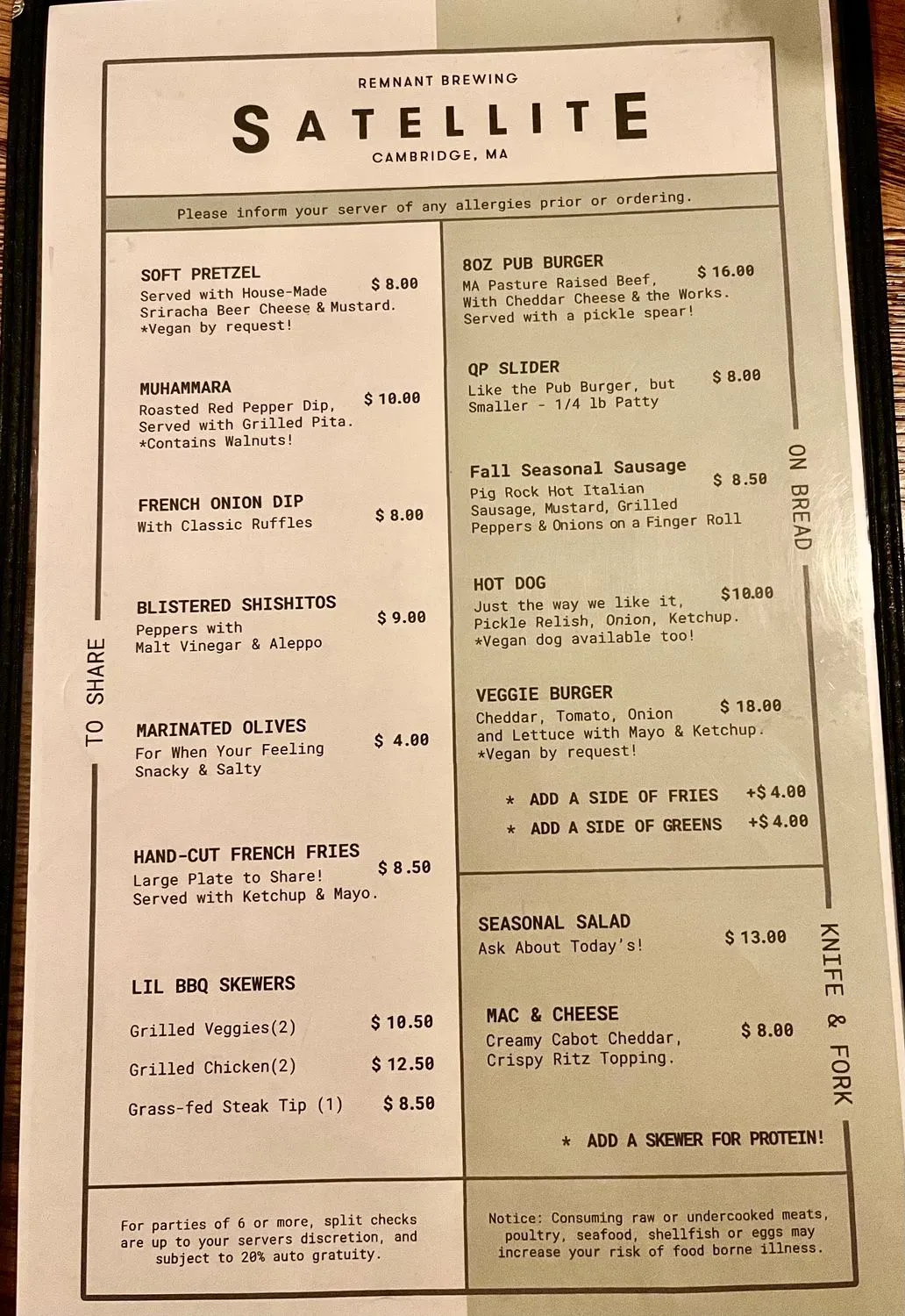 Menu 1