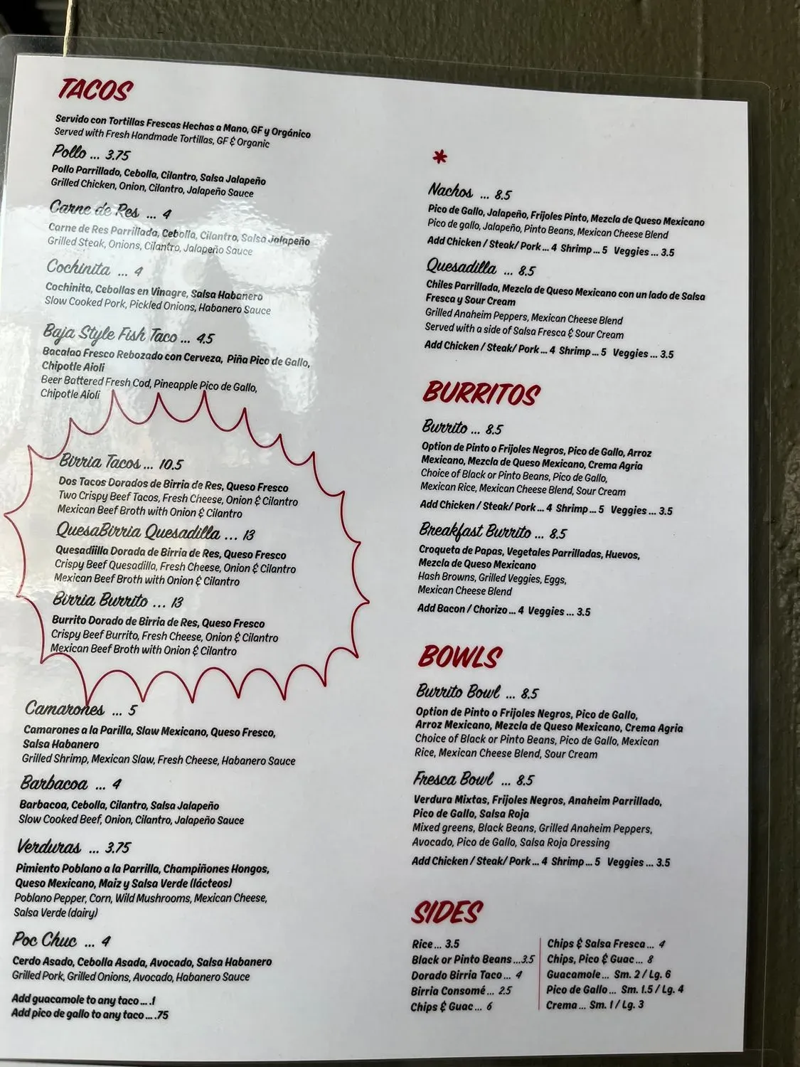 Menu 6