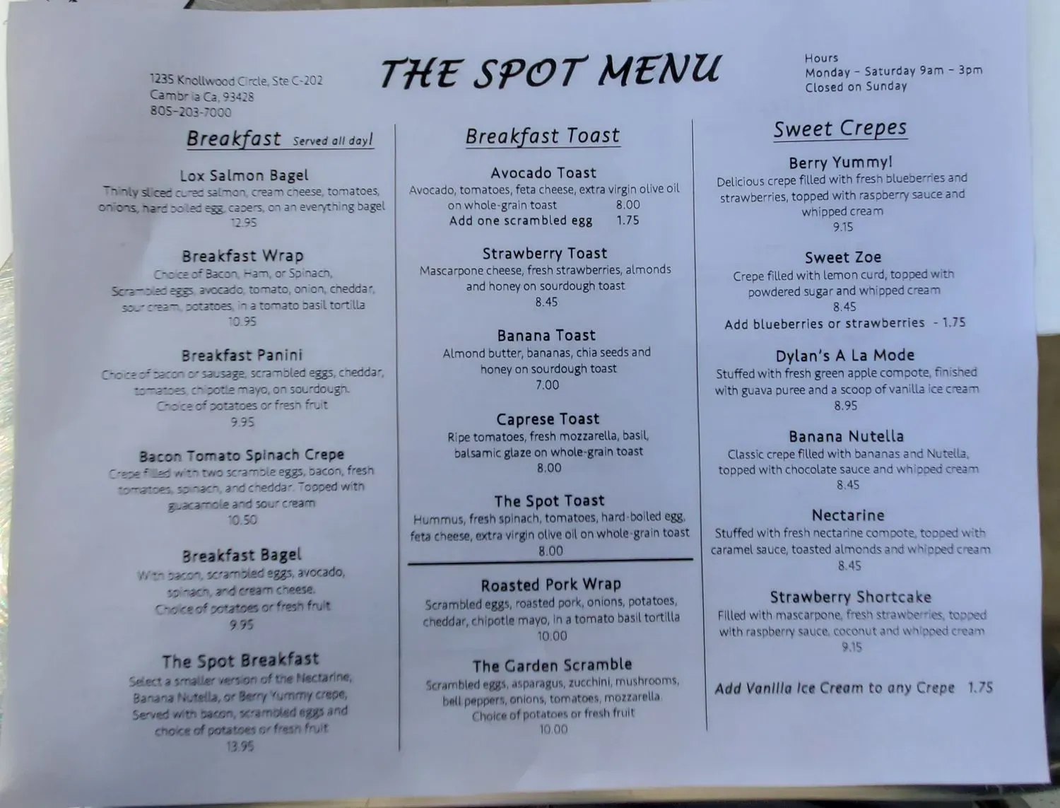 Menu 4