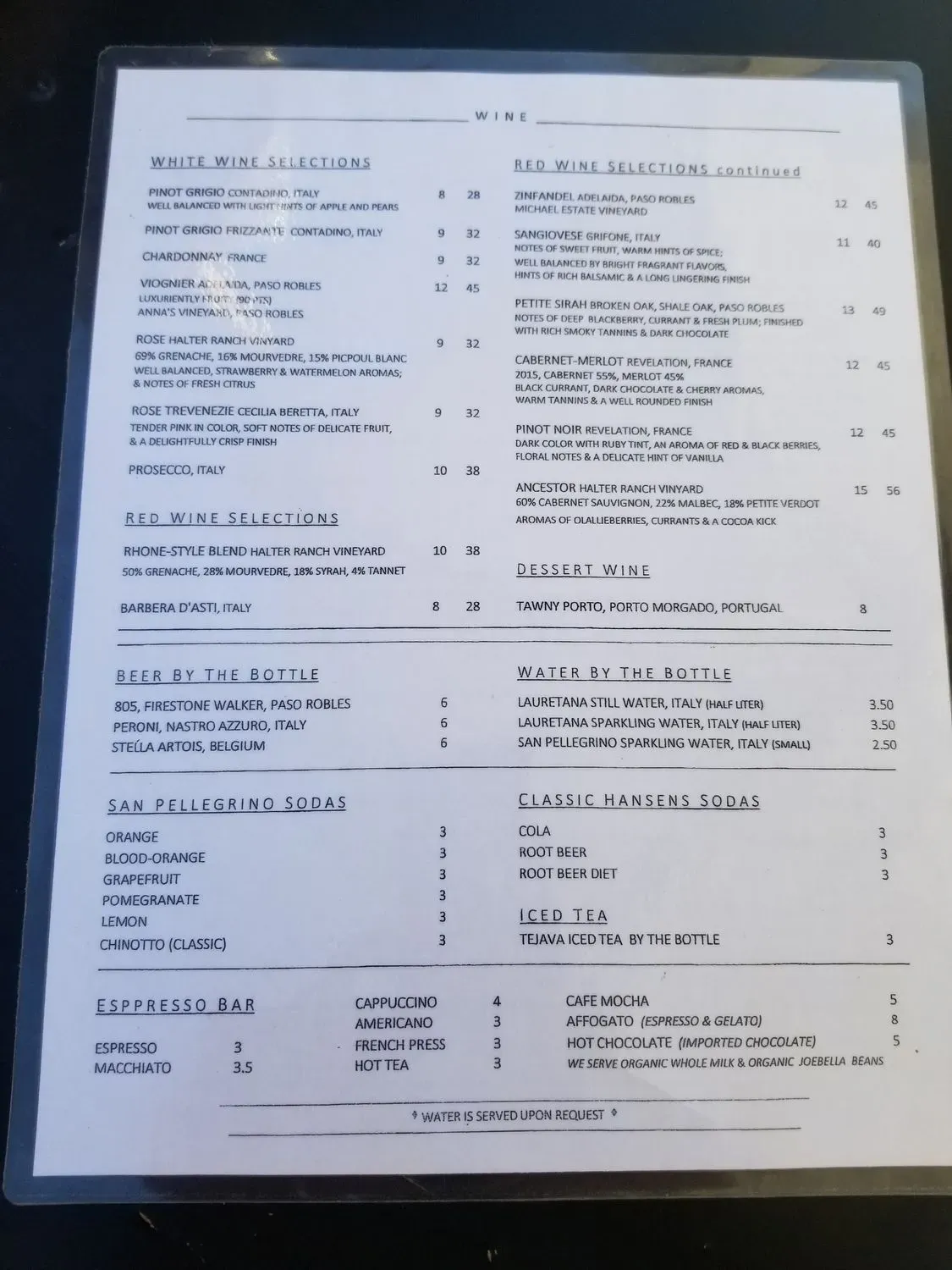 Menu 6