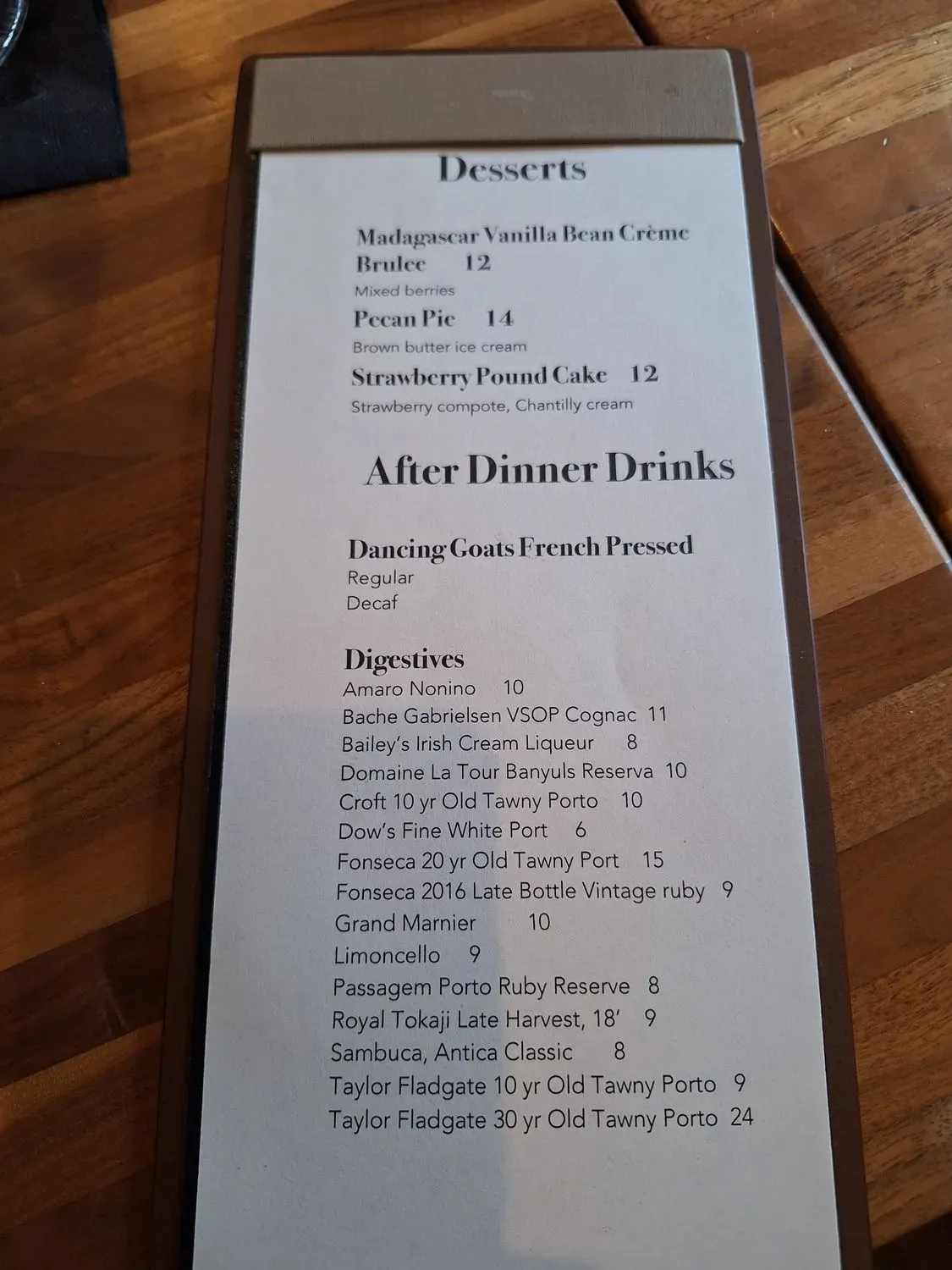 Menu 5