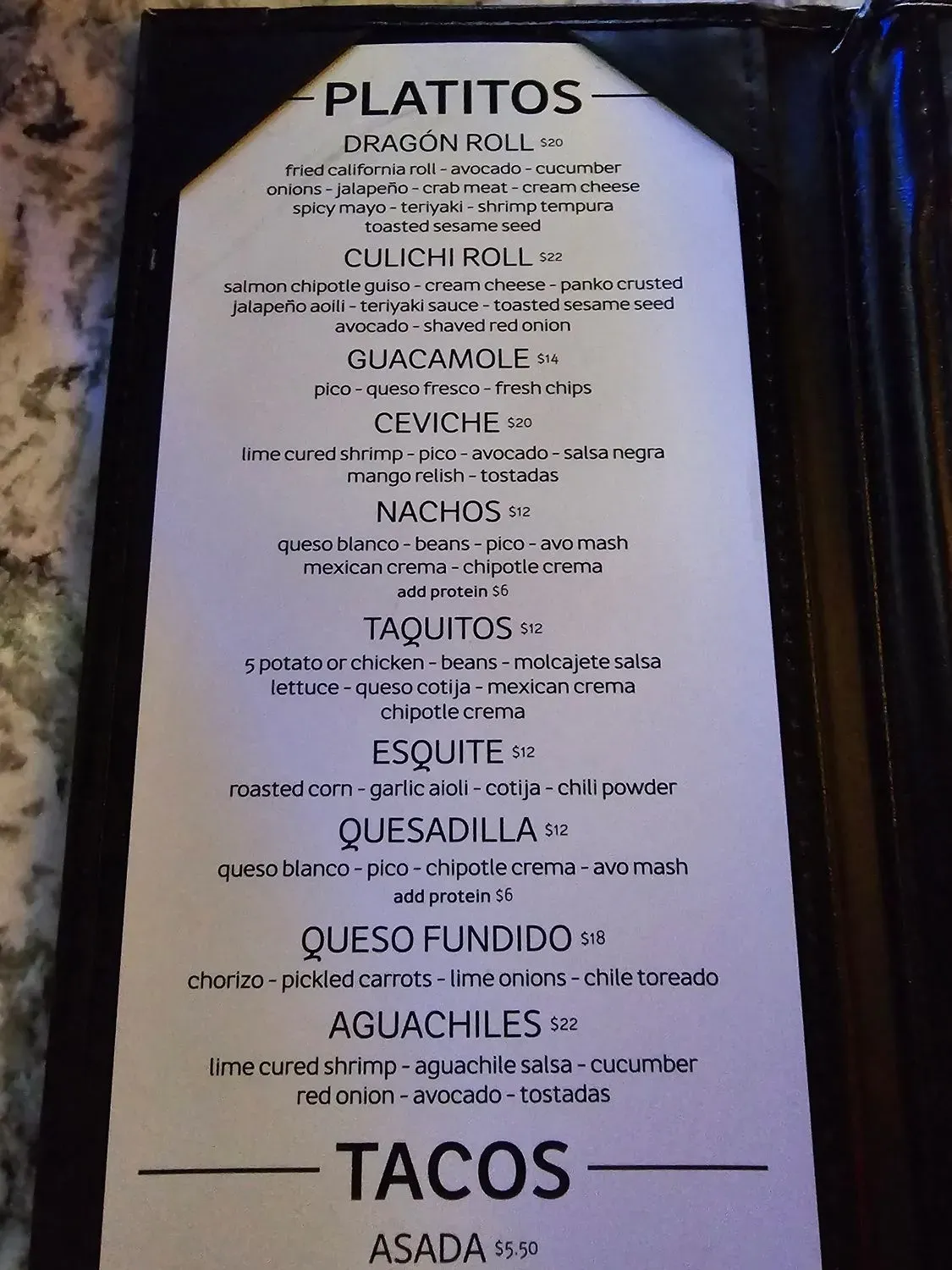 Menu 5