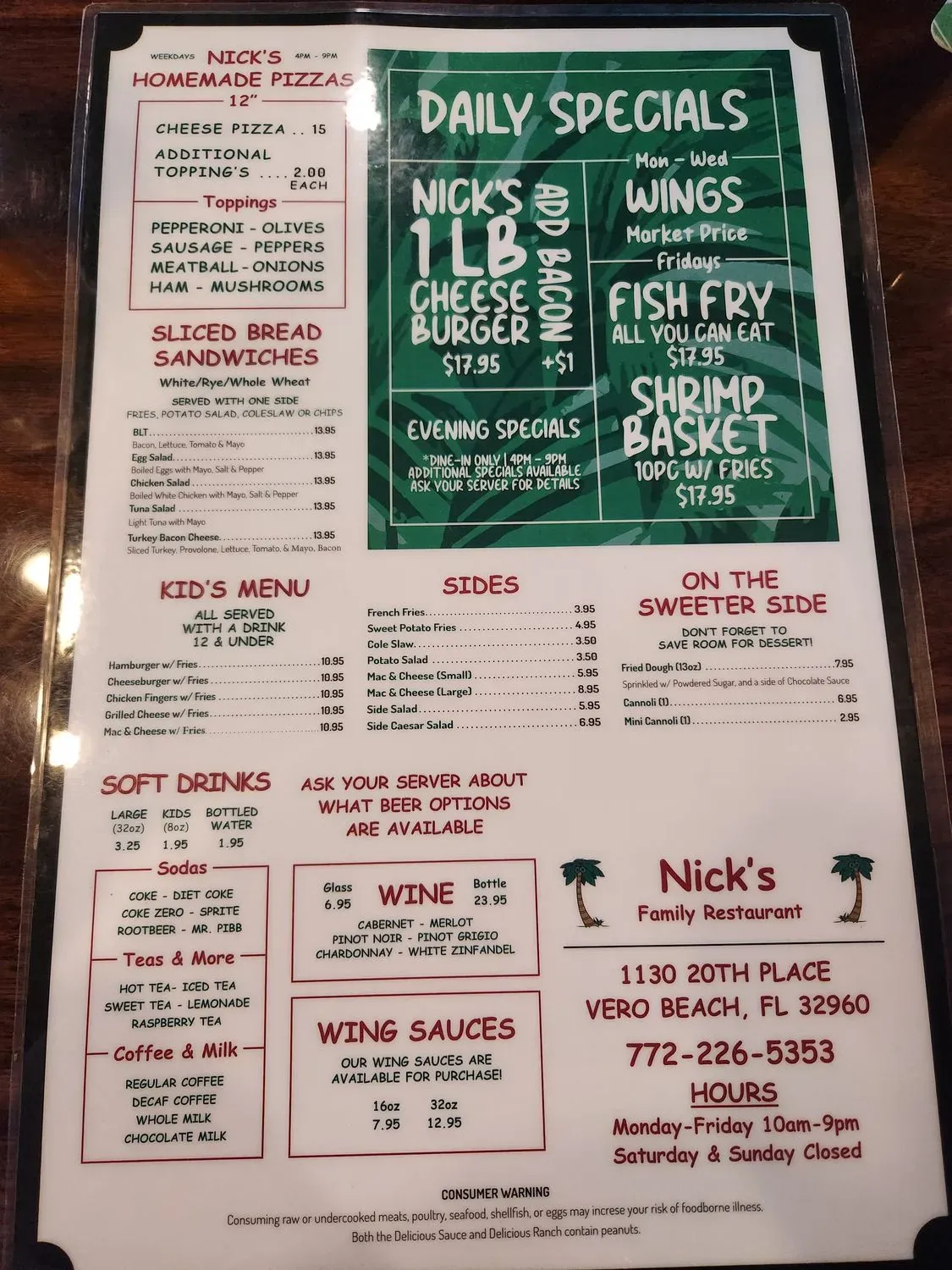 Menu 5