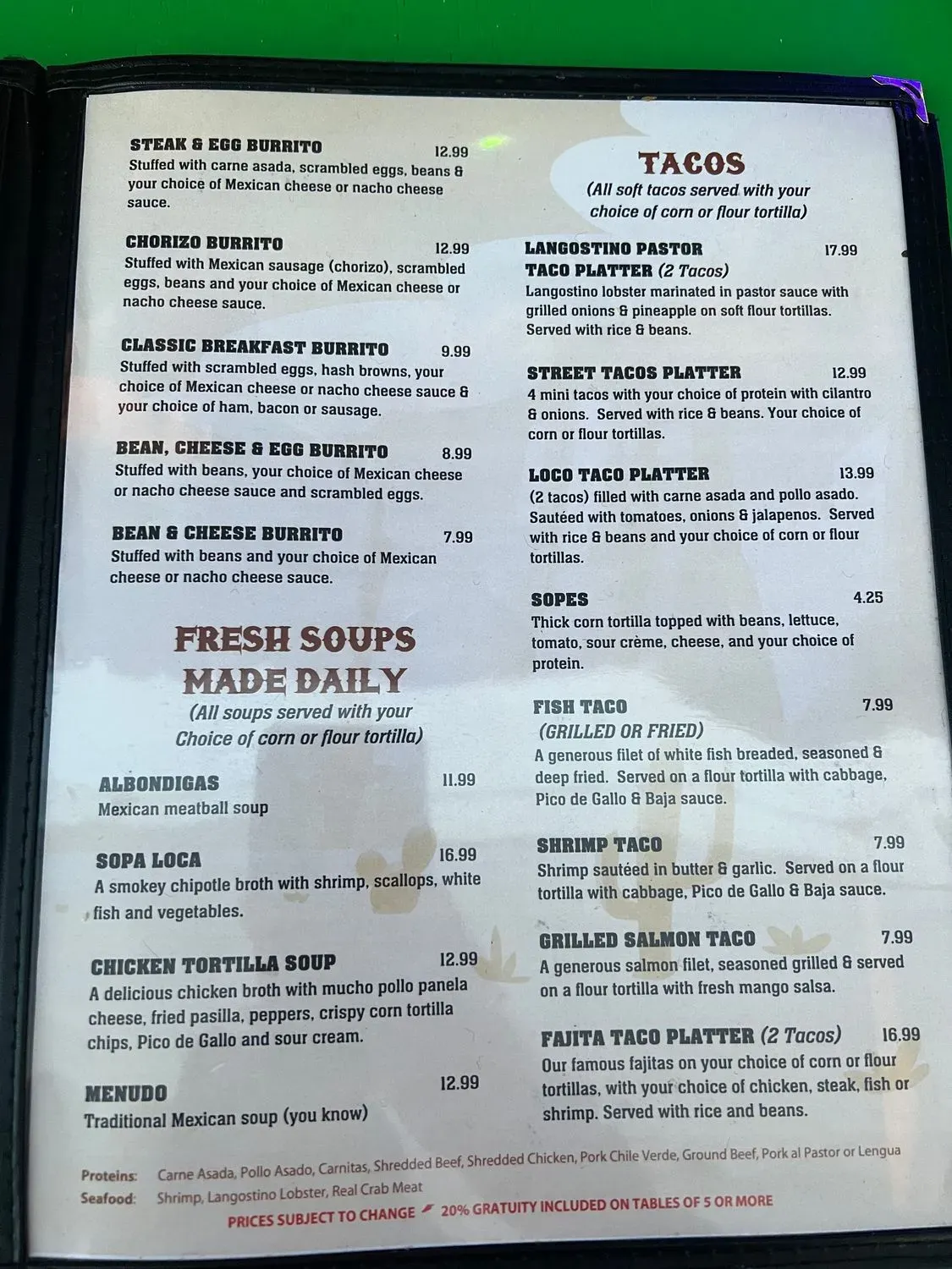 Menu 2