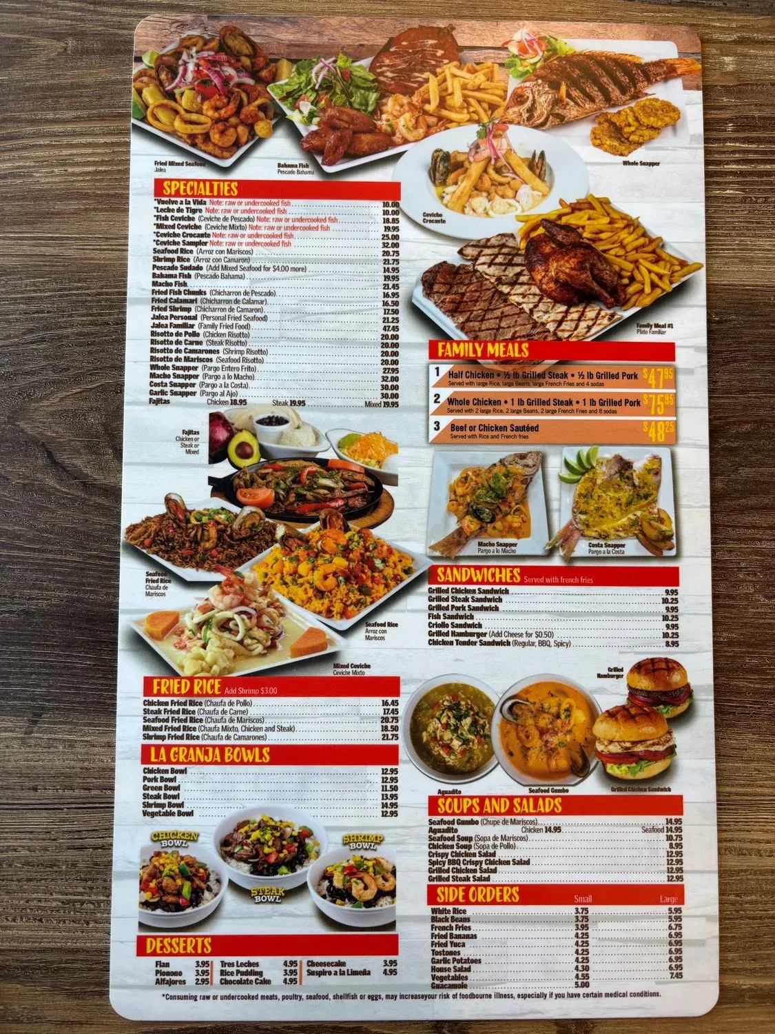 La Granja Restaurant Downtown Miami Menu - Updated November 2025
