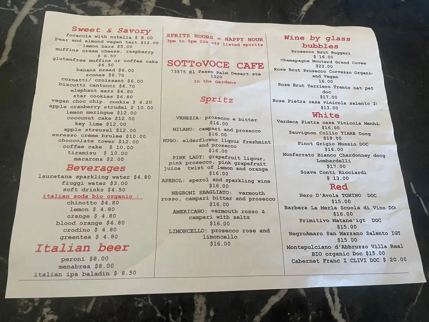 Menu 5