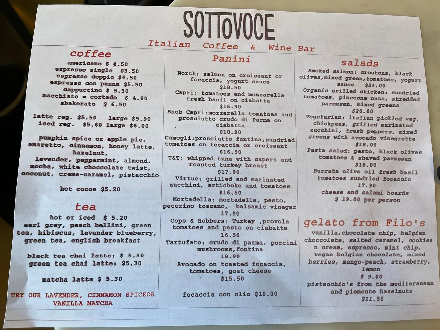 Menu 2