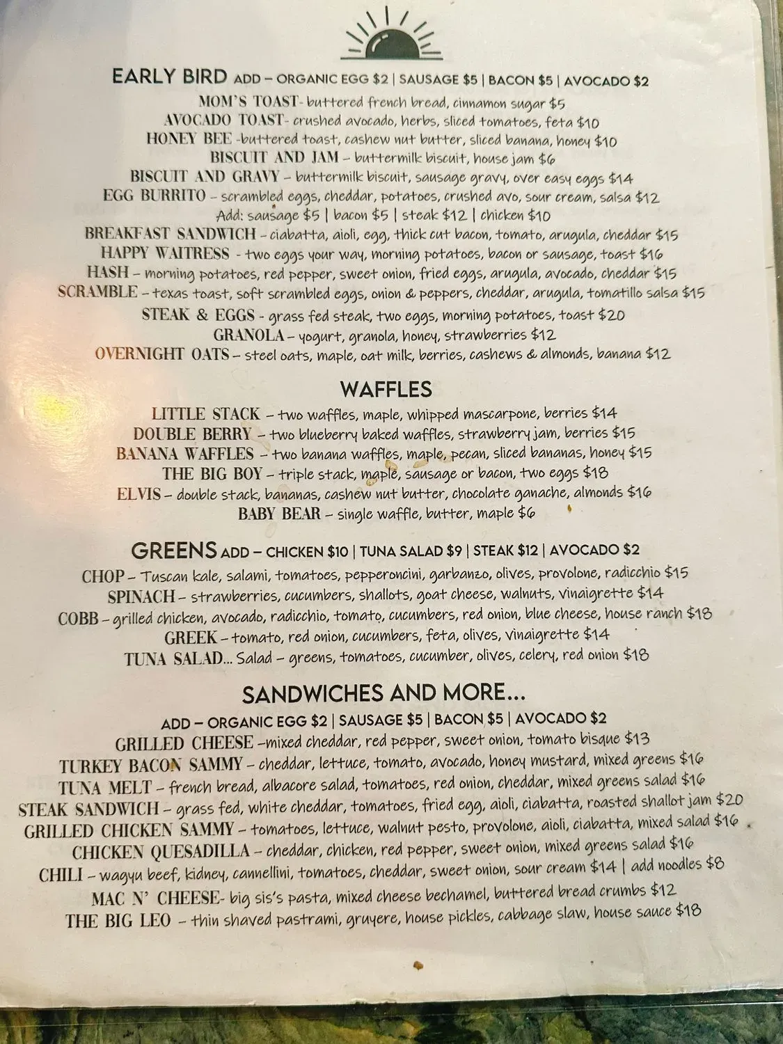 Menu 2