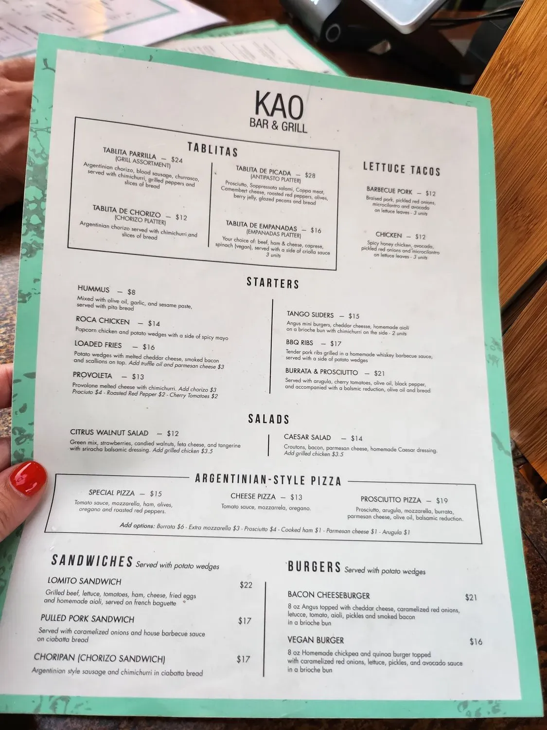 Menu 1