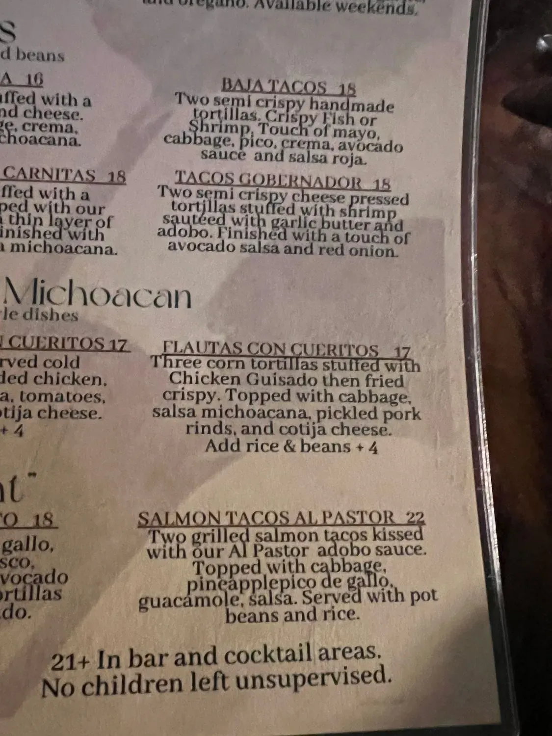 Menu 6