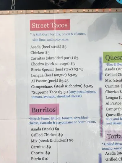 Menu 5