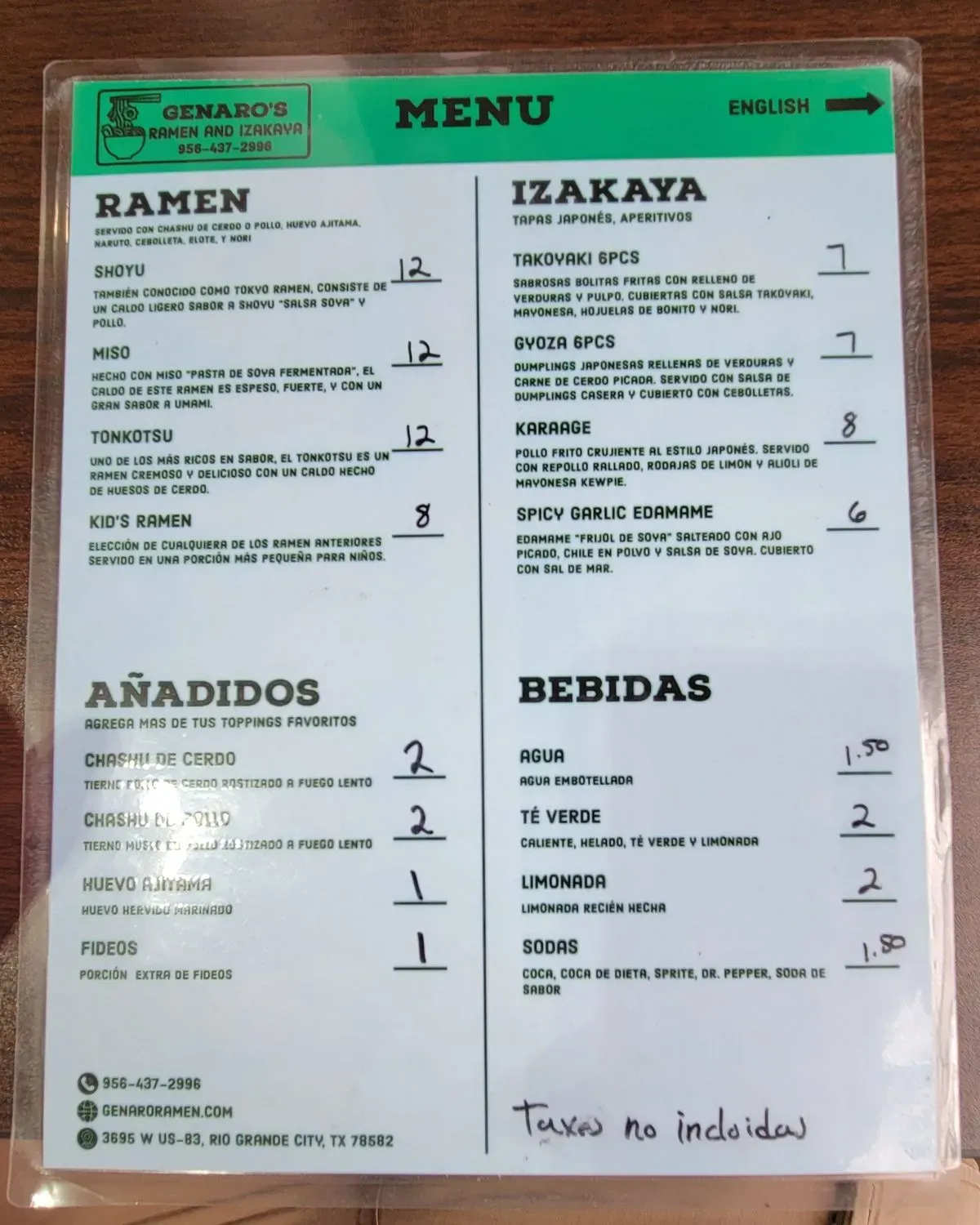 Menu 3