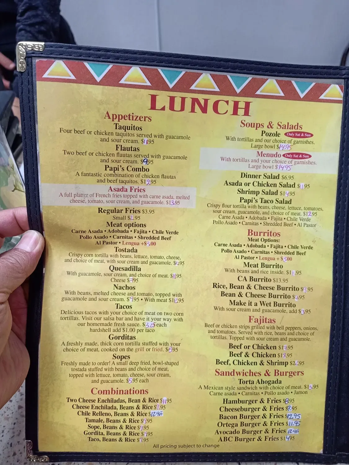 Menu 1