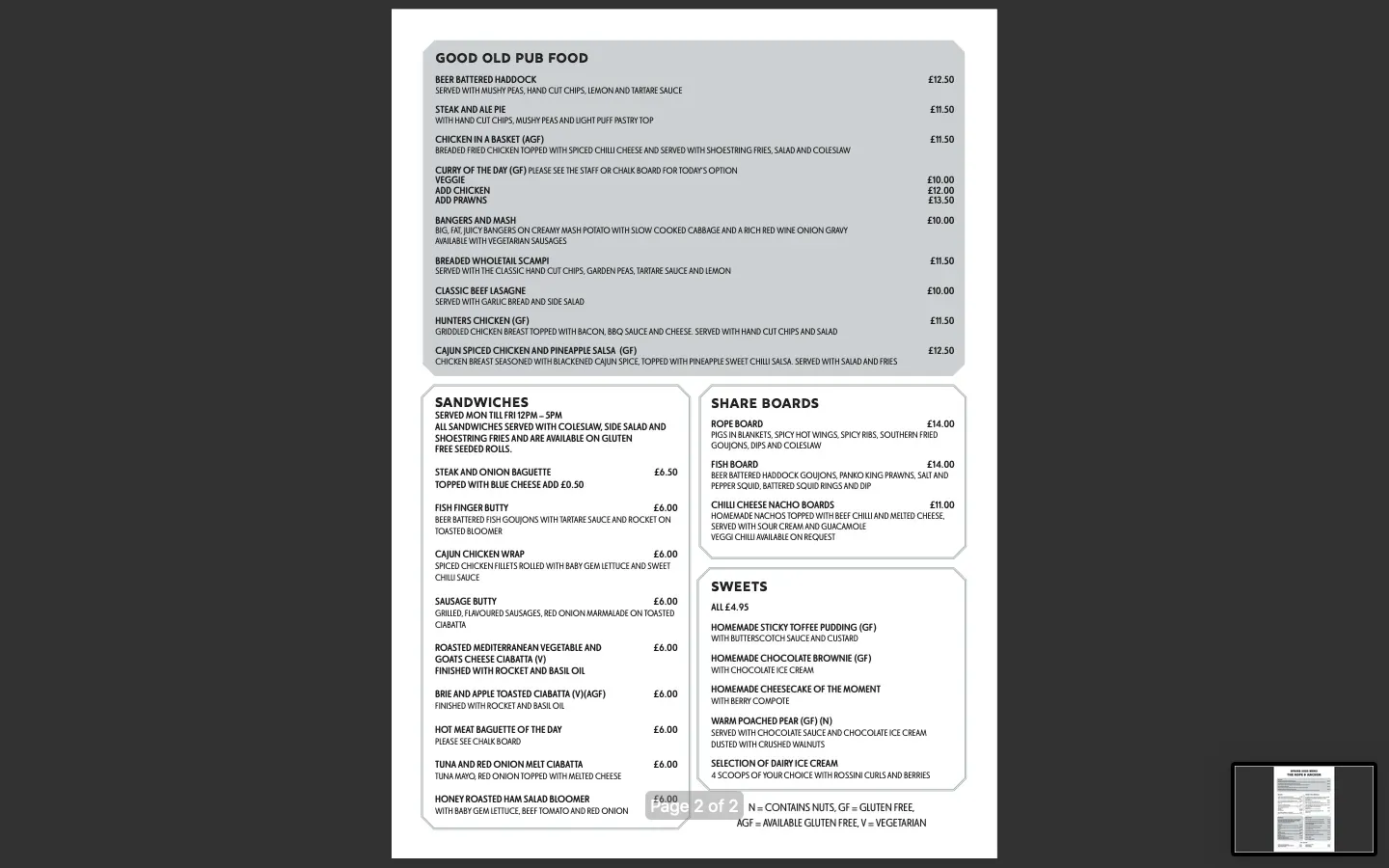 Menu 1