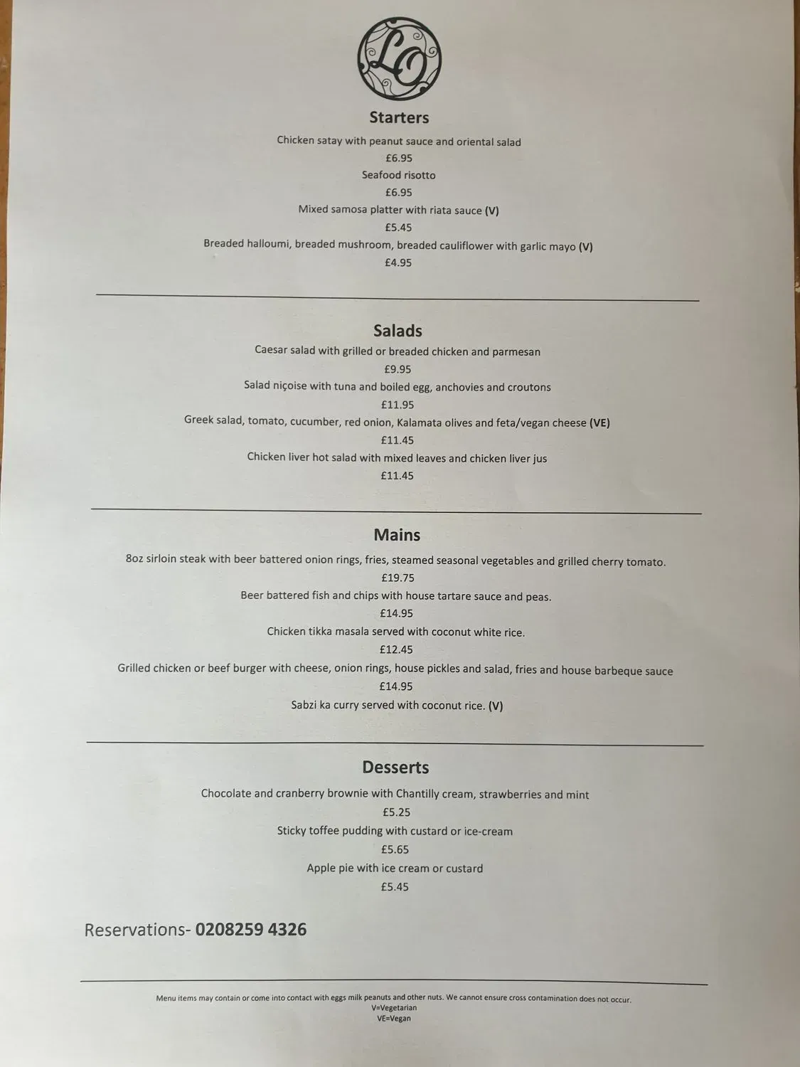 Menu 1