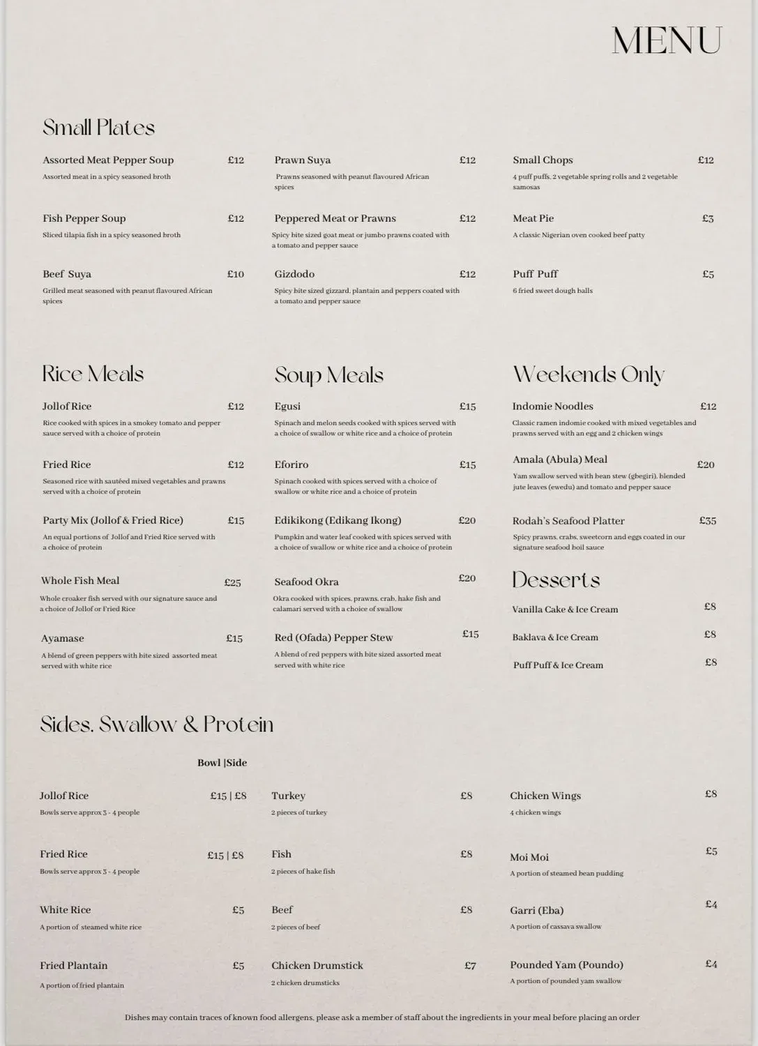 Menu 1