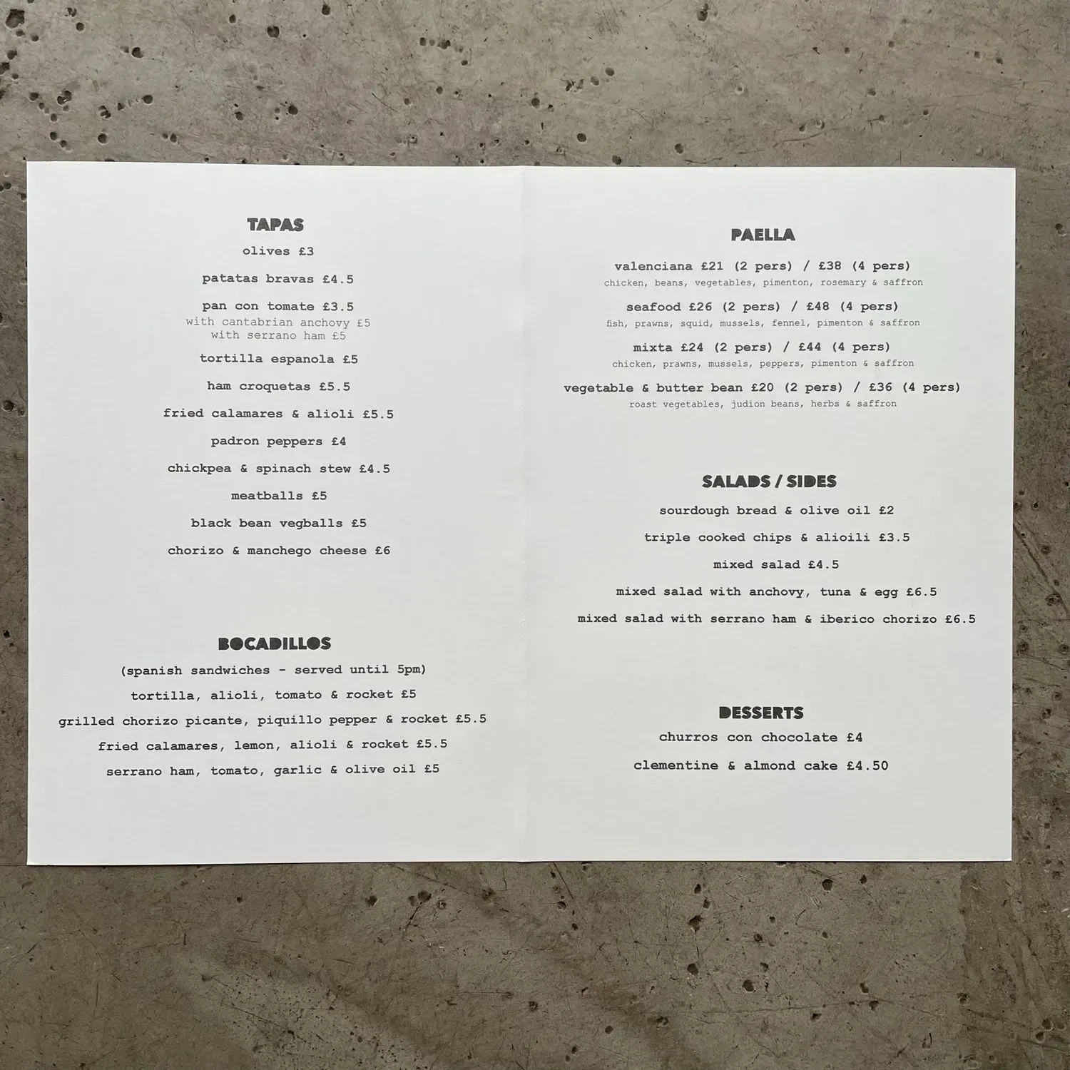 Menu 1