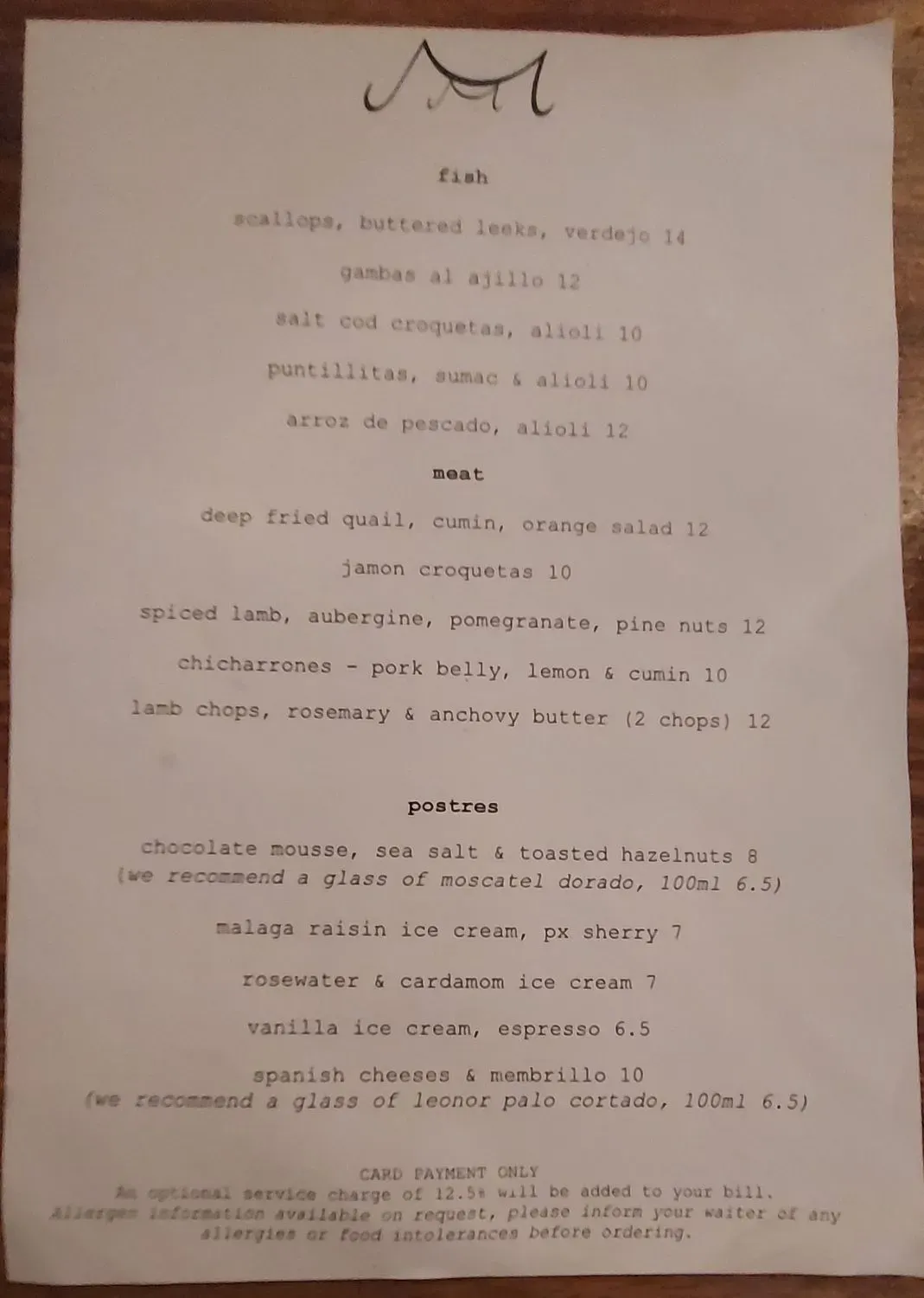 Menu 1