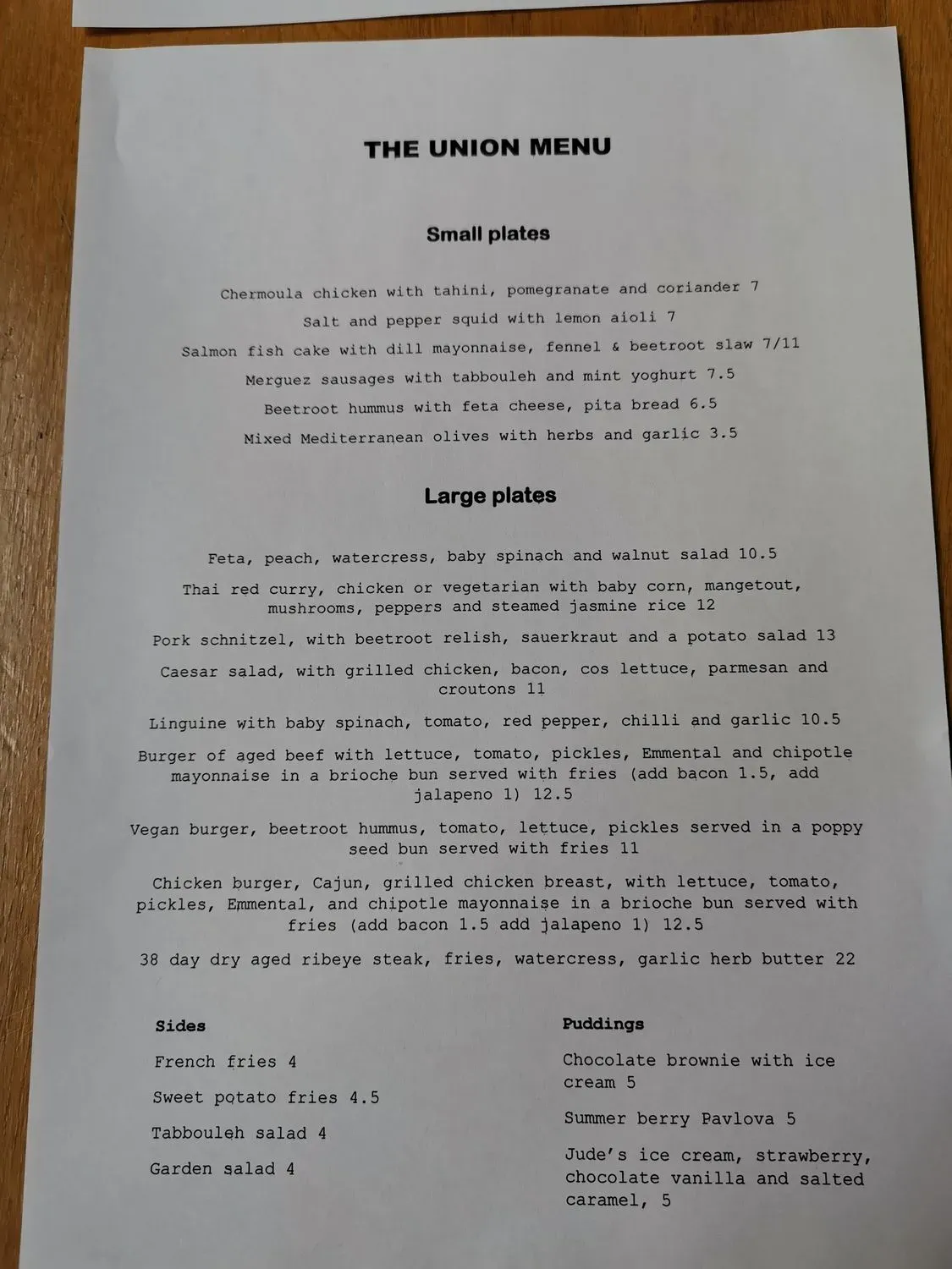 Menu 1