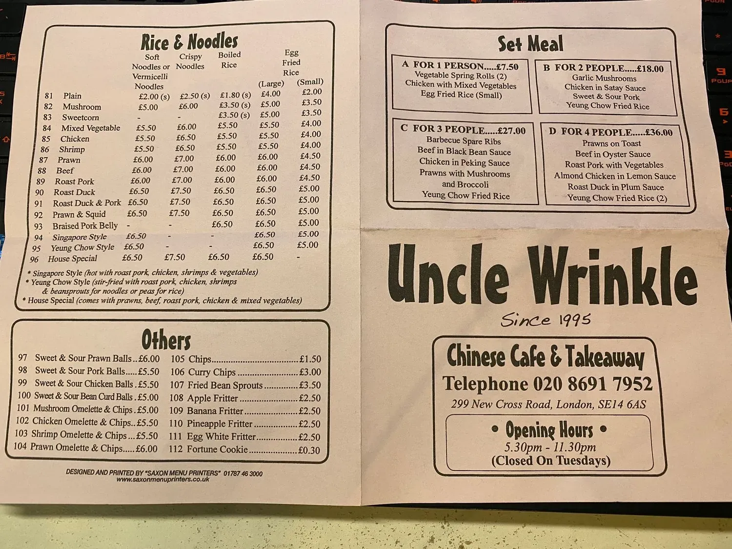 Menu 2